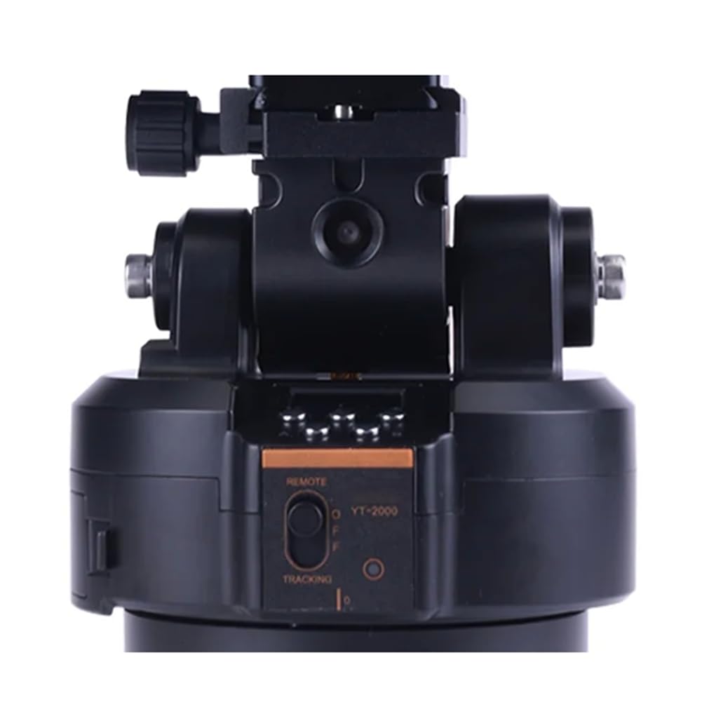 Rordigo YT-2000 AI Smart Motorized Rotating Tripod with Face Tracking - 360° Panoramic Stabilizer for Phone & Camera (Black, Plastic+Metal) - Perfect for Live Streaming, Vlogging & Video Recording