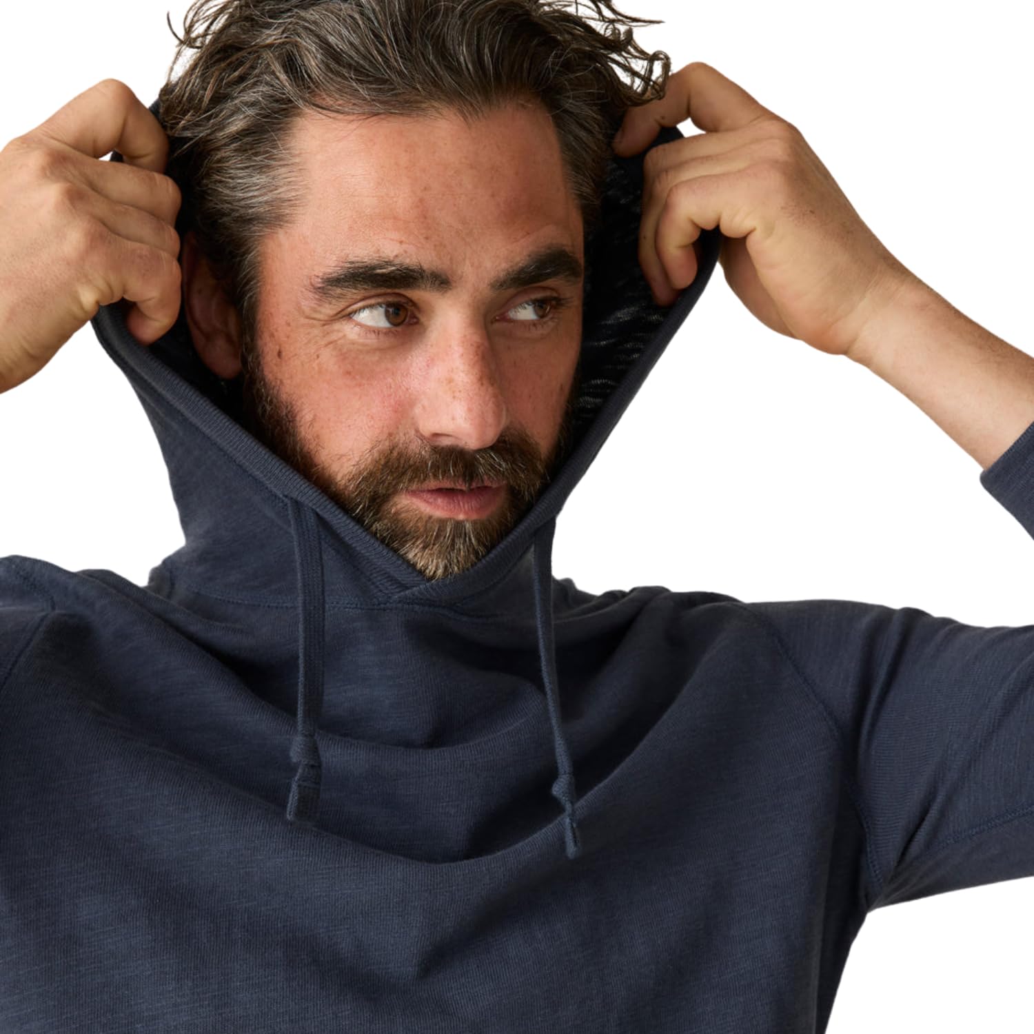 Faherty Men's Sunwashed Slub Hoodie - Soft Cotton Pullover Sweatshirt for Casual Wear & Outdoor Activities | Perfect for Lounging, Travel & Cool Weather