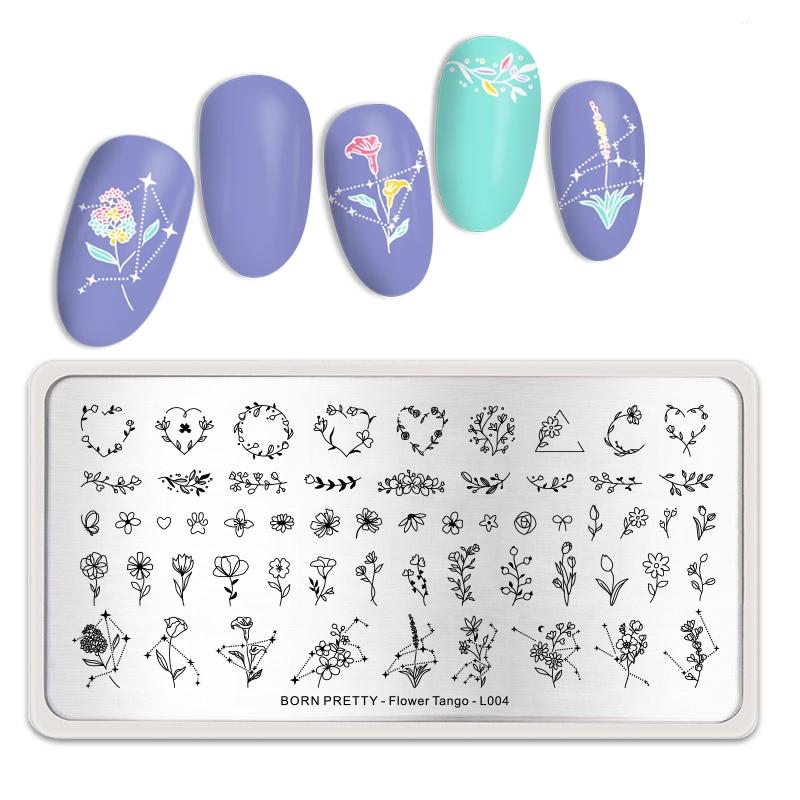 Born Pretty Nail Art Stamping Plates - Professional DIY Nail Design Kit for Salon & Home Manicures | Perfect for Parties, Weddings & Special Occasions