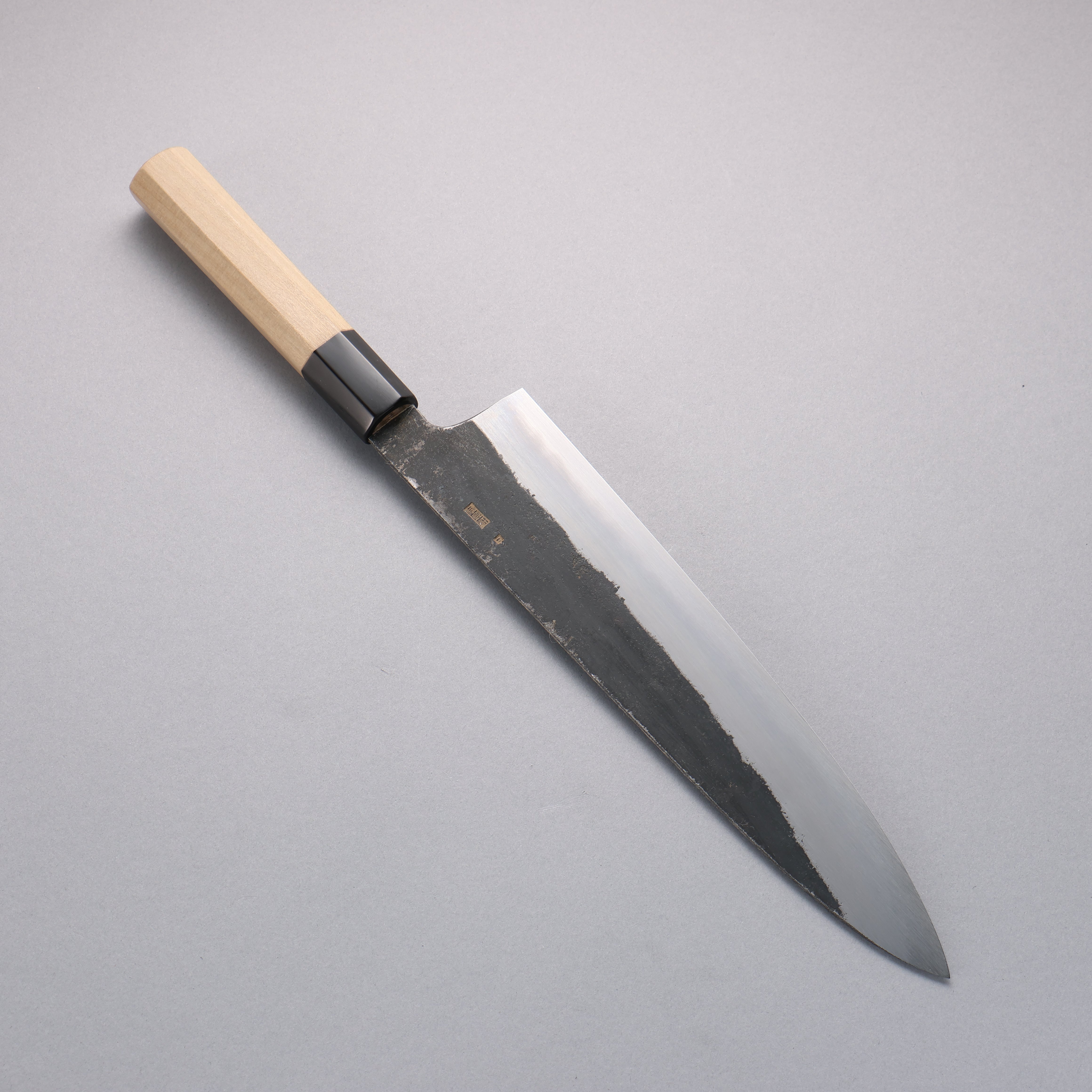 Premium Kikuzuki White Steel No.2 Black Gyuto Japanese Chef Knife 270mm with Magnolia Handle - Perfect for Sushi, Meat Slicing & Professional Kitchen Use