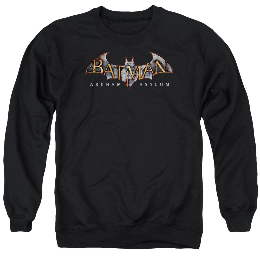 Batman Arkham Asylum Logo Unisex Crewneck Sweatshirt for Men & Women - Casual Gaming & Comic Fan Apparel