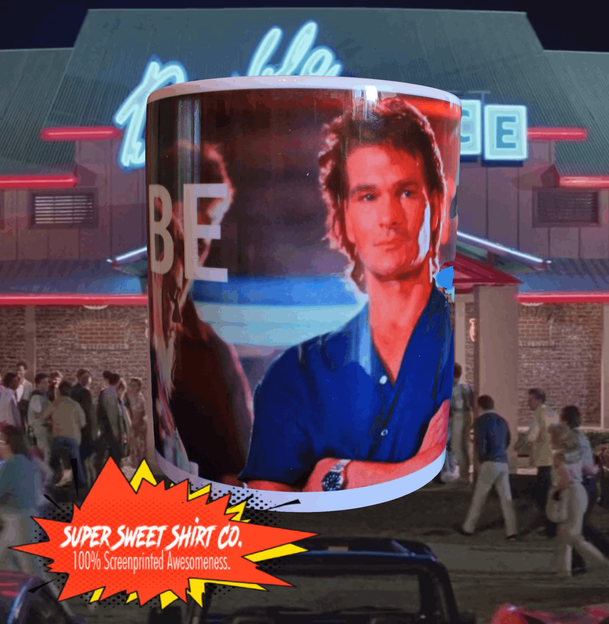 Road House Patrick Swayze Themed Coffee Mug - Perfect for Movie Fans, Office Use & Gift Giving