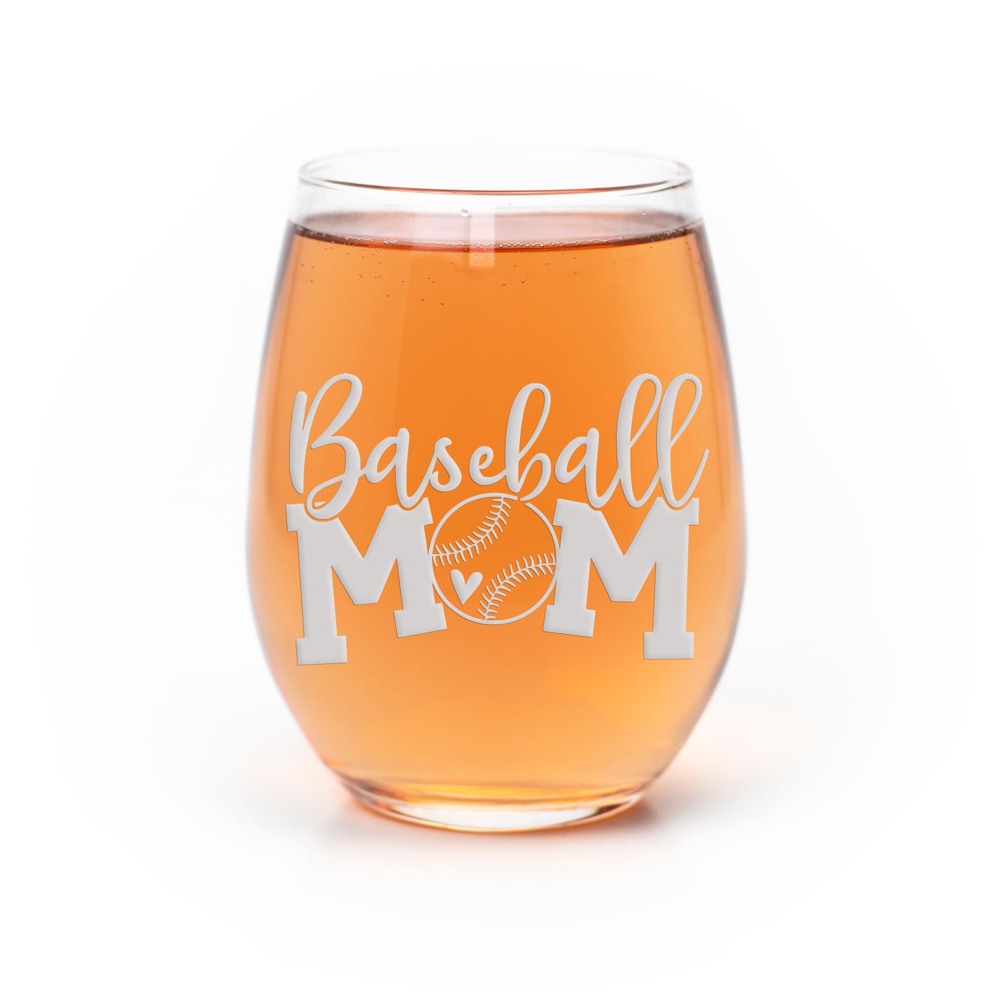 Baseball Mom Stemless Wine Glass - Personalized Baseball Mom Gift for Women, Baseball Themed Wine Cup, Best Baseball Gifts for Mom - Perfect for Game Day, Mother's Day & Team Celebrations