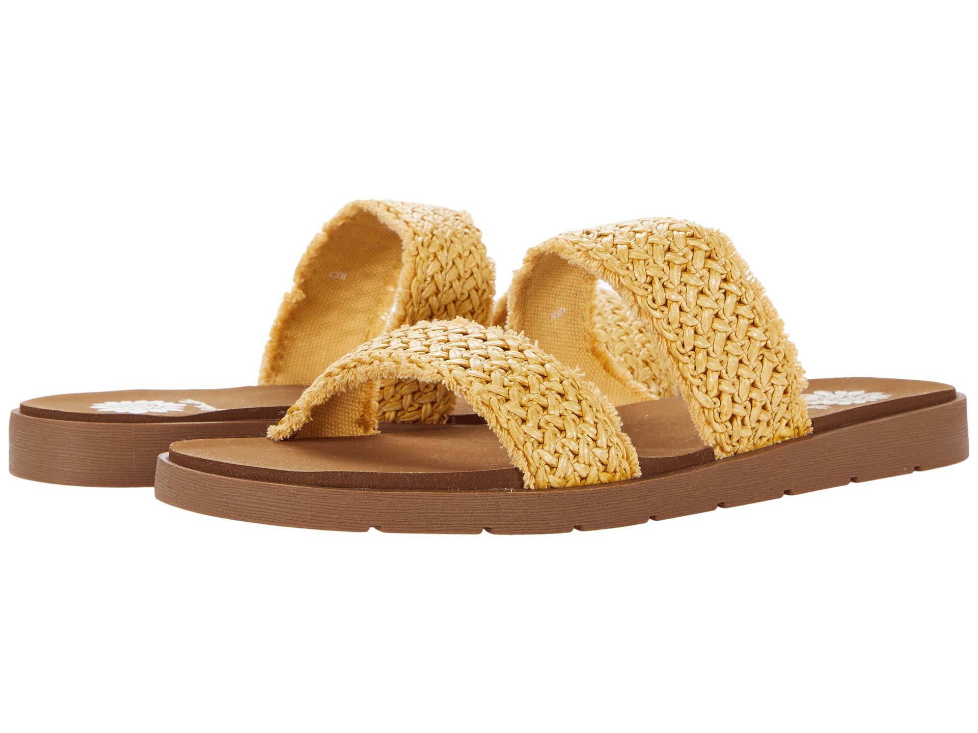 Fentana Women's Comfortable Yellow Box Sandals - Stylish Summer Casual Shoes for Beach, Walking & Outdoor Activities