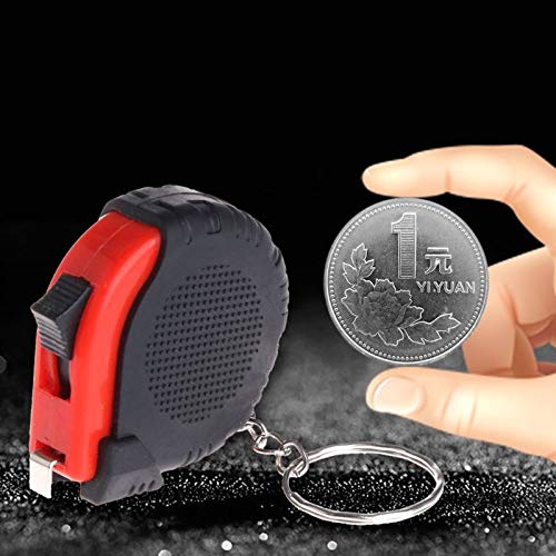 Mini Tape Measure with Keychain - 1m/3.3ft Retractable Ruler in cm & Inches, Portable Plastic Measuring Tape for DIY, Sewing, Crafting & Home Improvement