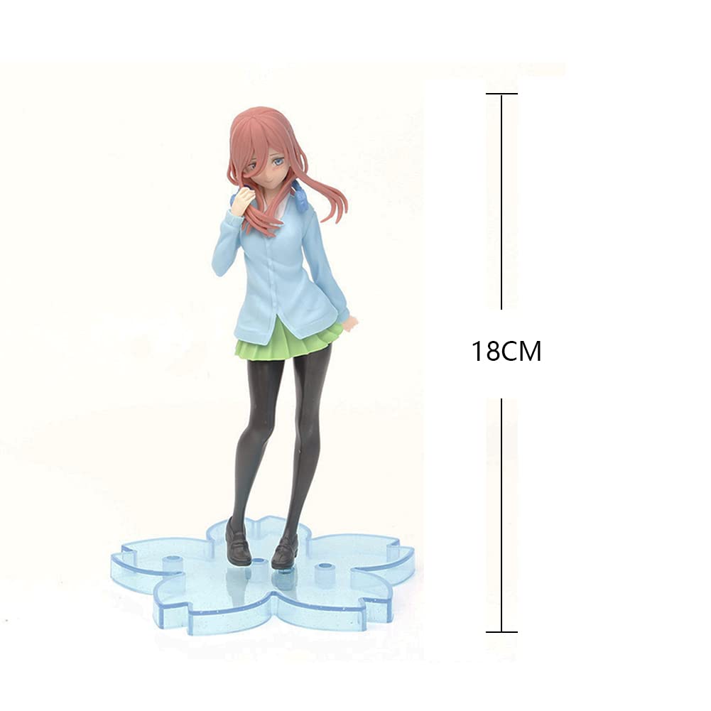 The Quintessential Quintuplets Anime Figure Set - 5-Piece PVC Statue Collection (Nakano Ichika, Nino, Miku, Yotsuba, Itsuki) - Perfect for Anime Fans, Collectors & Home Decor | Great Gift for Birthday, Christmas & Anime Lovers