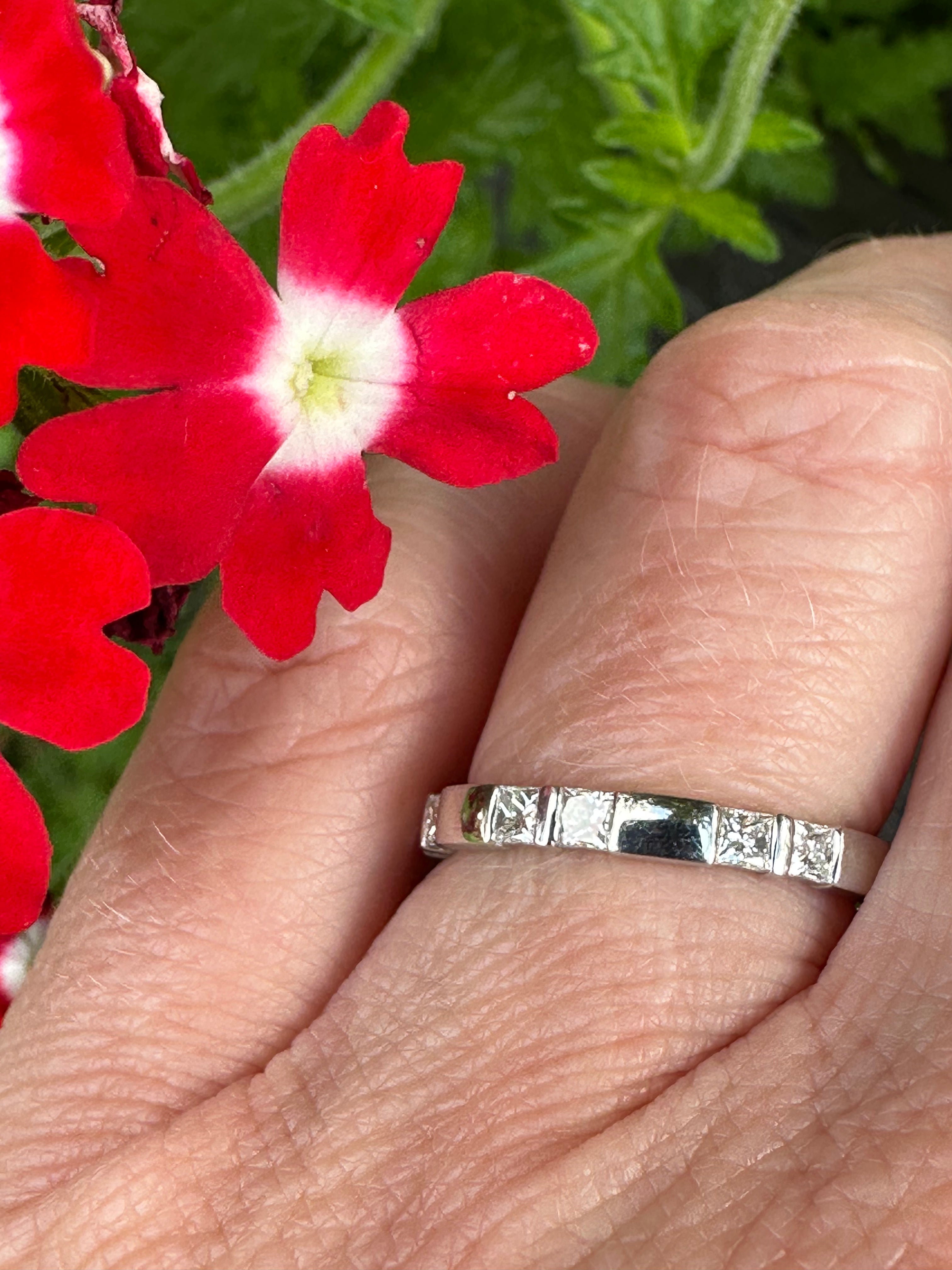 Platinum Diamond Ring for Women - 0.44ct TWVS Furrer Jacot Engagement Wedding Ring - Perfect for Proposals, Anniversaries & Special Occasions