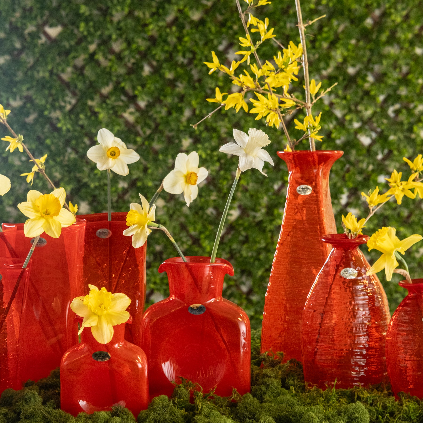 8813MC Crackled Medium Paper Bag Vase - Dreamcicle Orange Home Decor for Boho & Farmhouse Style | Perfect for Centerpieces, Wedding Decor, and Living Room Accents