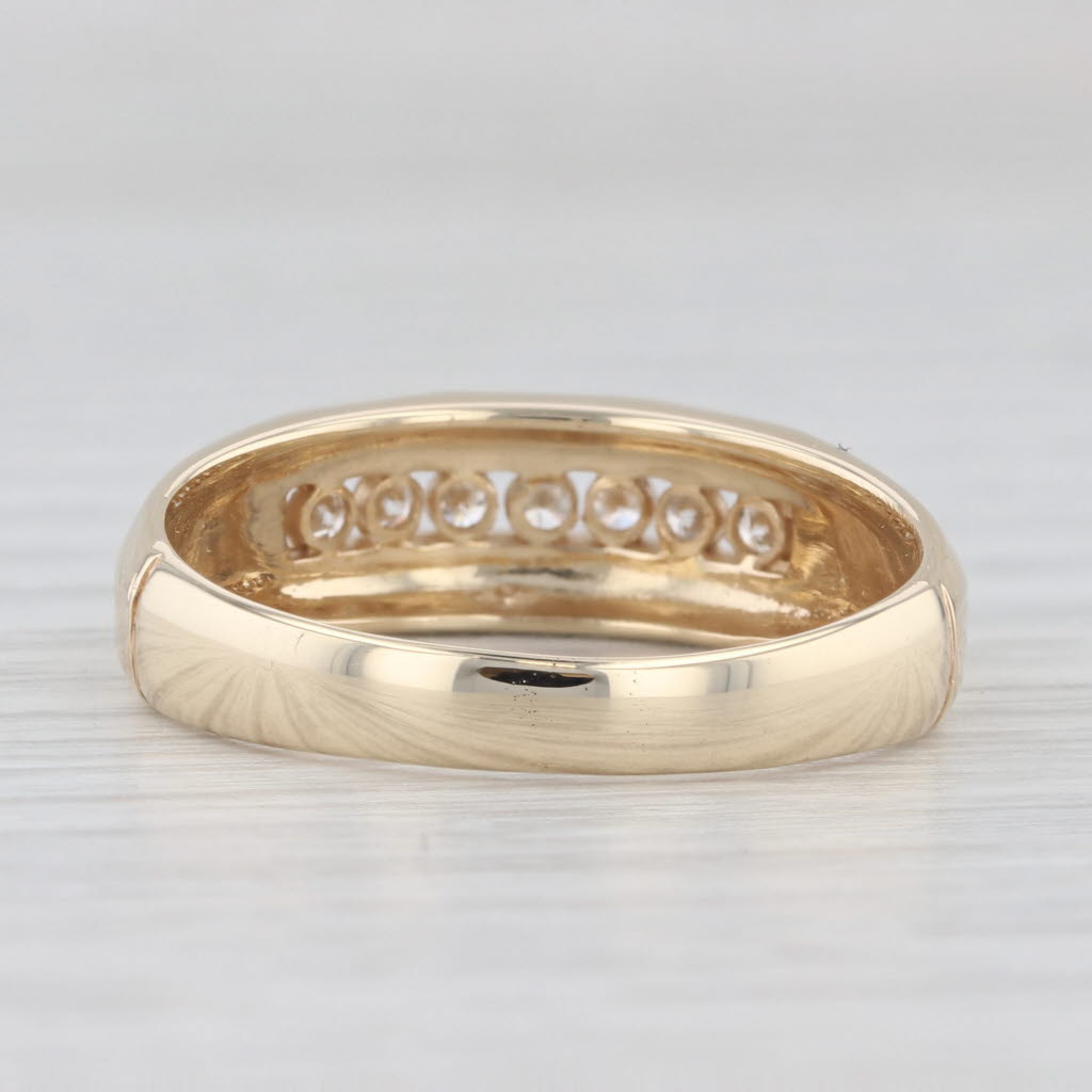 0.24ctw Diamond Wedding Band 14k Yellow Gold Size 9.75 Men's Ring - Elegant Promise Ring for Engagement, Anniversary & Special Occasions