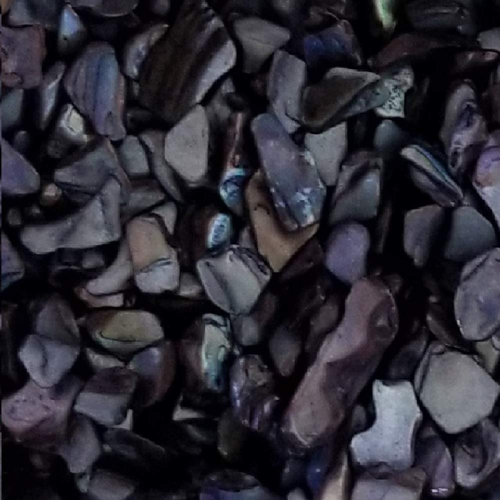 Natural Crushed Black Pearl Shells - 32 oz (2 lb) for Wedding Decor, Vase Filler, Home Decoration, DIY Crafts | Beach Theme Party, Aquarium, Terrarium & Resin Art Projects