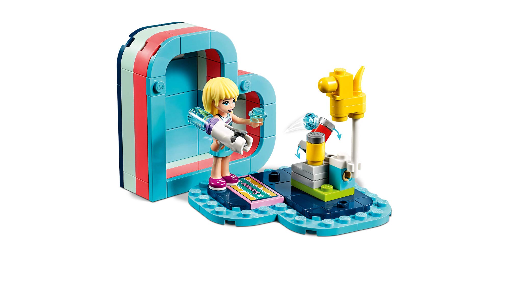 LEGO Friends Stephanie’s Summer Heart Box 41386 Building Kit (95 Pieces) - Creative Construction Toy for Kids, Perfect for Birthday Gifts & Summer Activities | STEM Learning, Imaginative Play