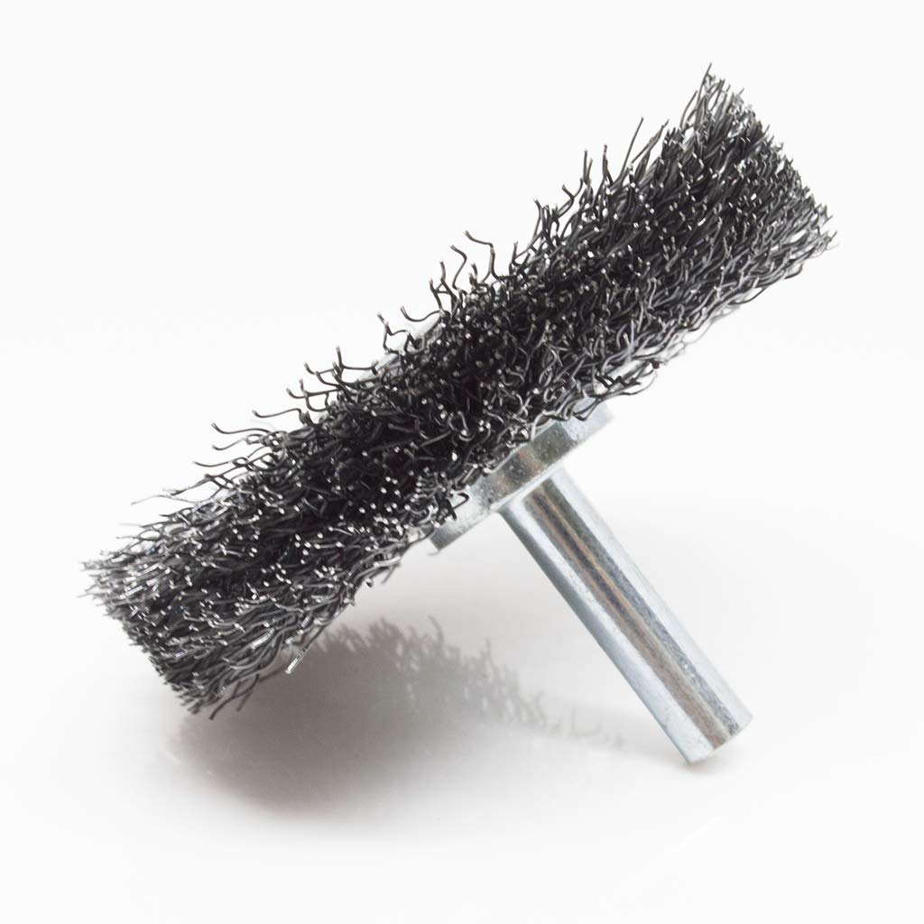 Benchmark Abrasives 2.5 Inch Crimped Wire Wheel for Drill - 1/4