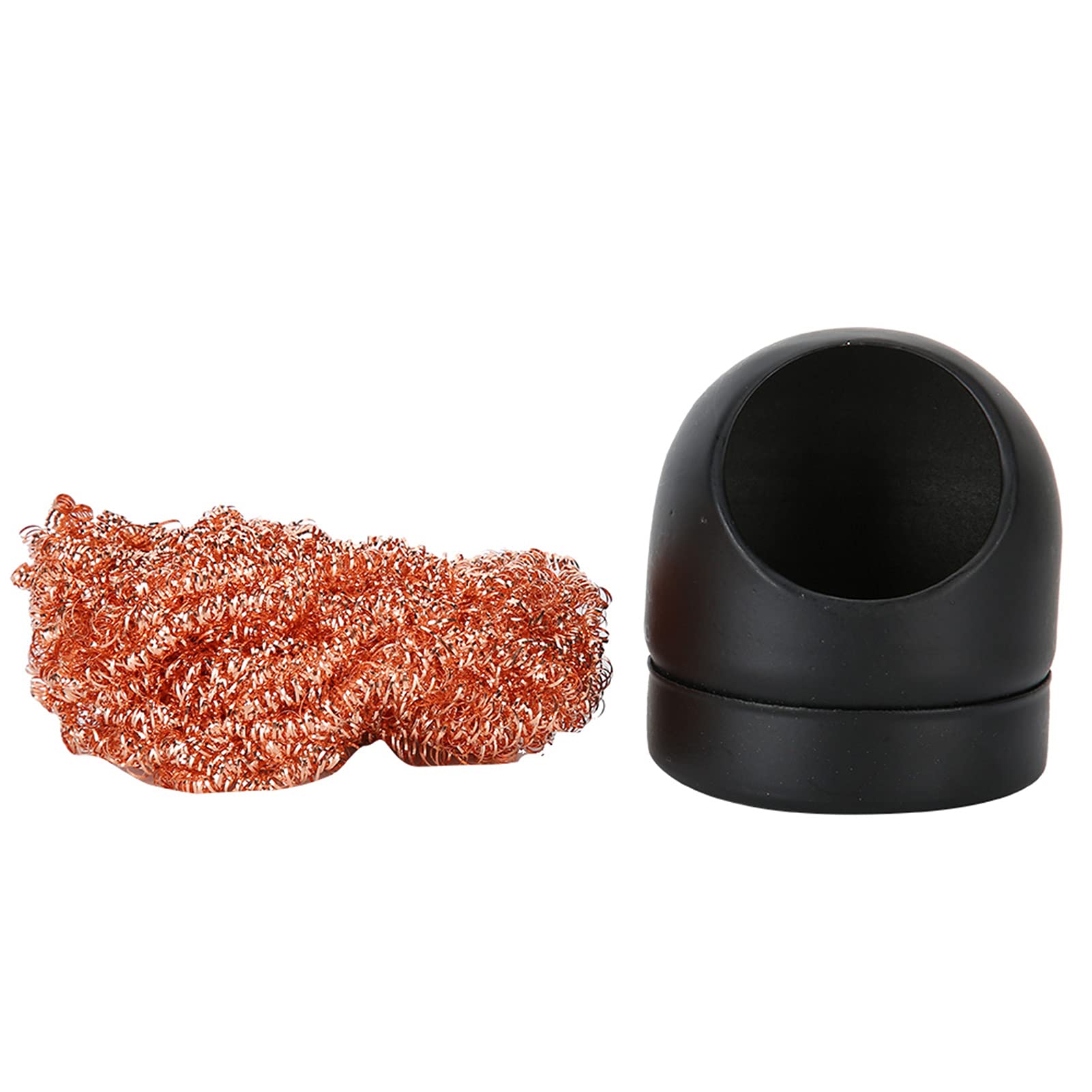 High-Quality Soldering Iron Tip Cleaner - Durable Wire Ball for Efficient & Sturdy Cleaning - Perfect for Electronics Repair, DIY Projects & Soldering Work (Black)
