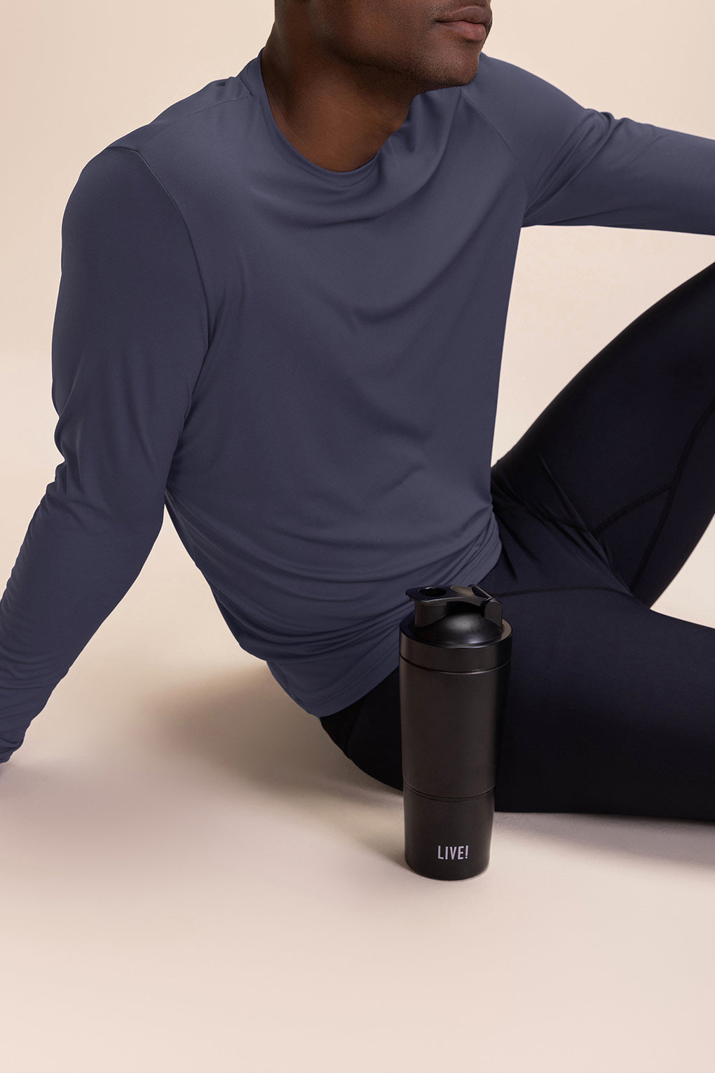 ML Pro Men's Comfortable Long Sleeve T-Shirt - Soft Cotton Casual Shirt for Everyday Wear, Work & Outdoor Activities