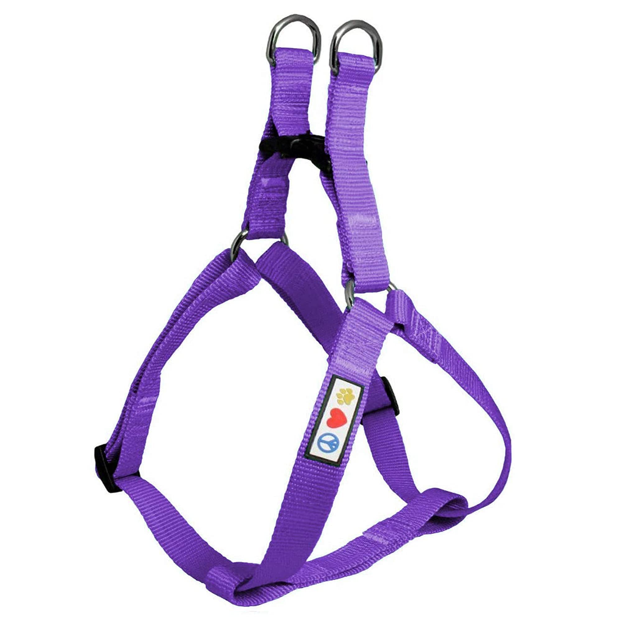 Pawtitas Small Dog Harness and Collar Set - Purple | Adjustable, Comfortable & Durable for Extra Small Dogs | Perfect for Walking, Training & Outdoor Adventures