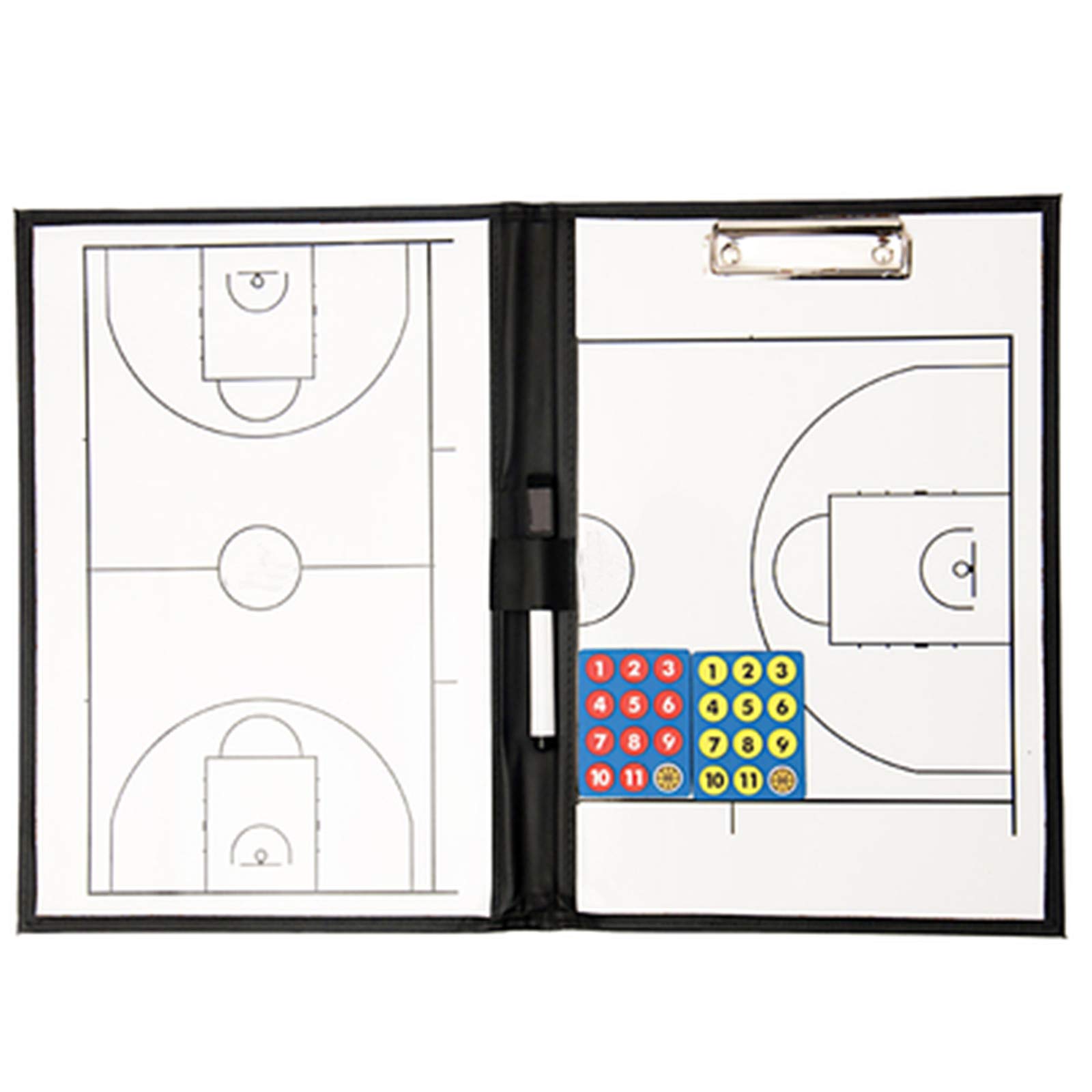 LPPL Basketball Coaching Dry Erase Board with Marker - Portable Tactical Playboard for Basketball Practice, Games & Team Strategy Sessions