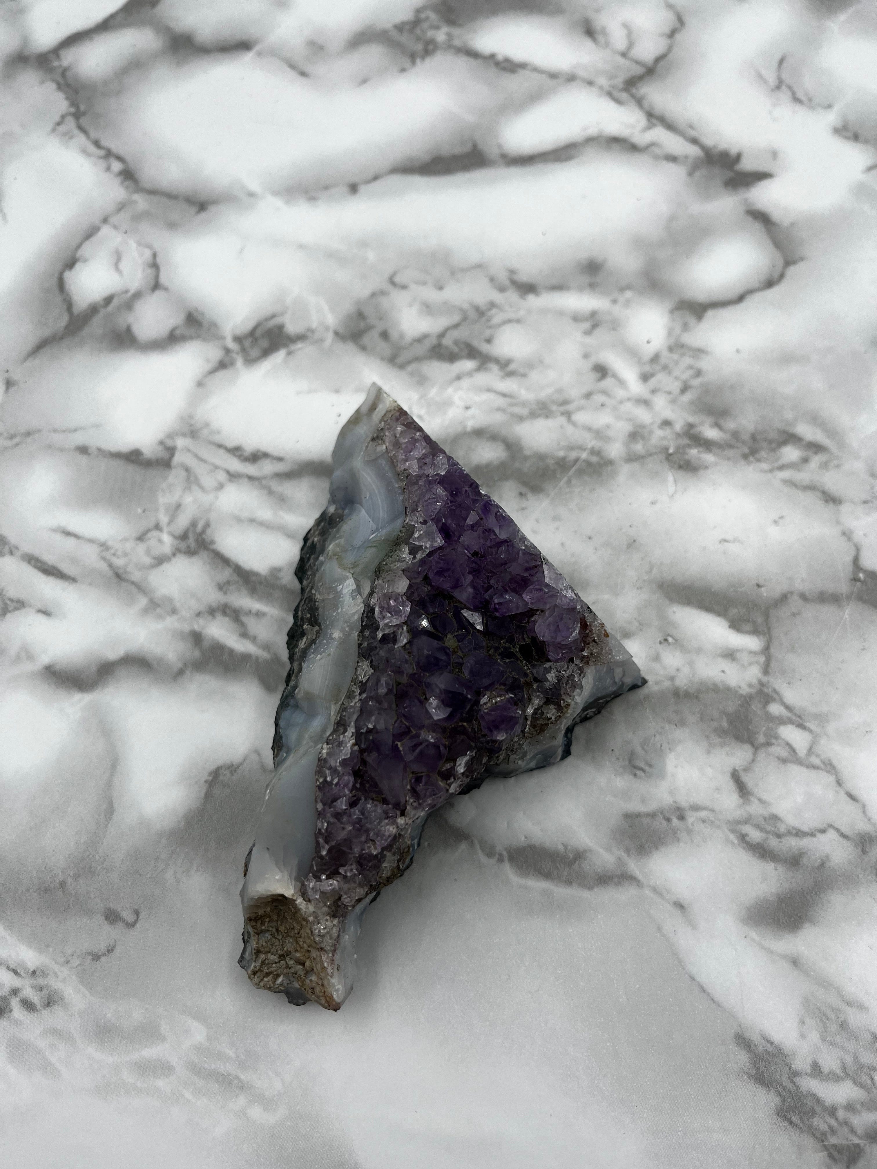 Natural Amethyst Cluster Specimen - Raw Purple Crystal Healing Stone for Meditation, Home Decor, and Spiritual Gifts