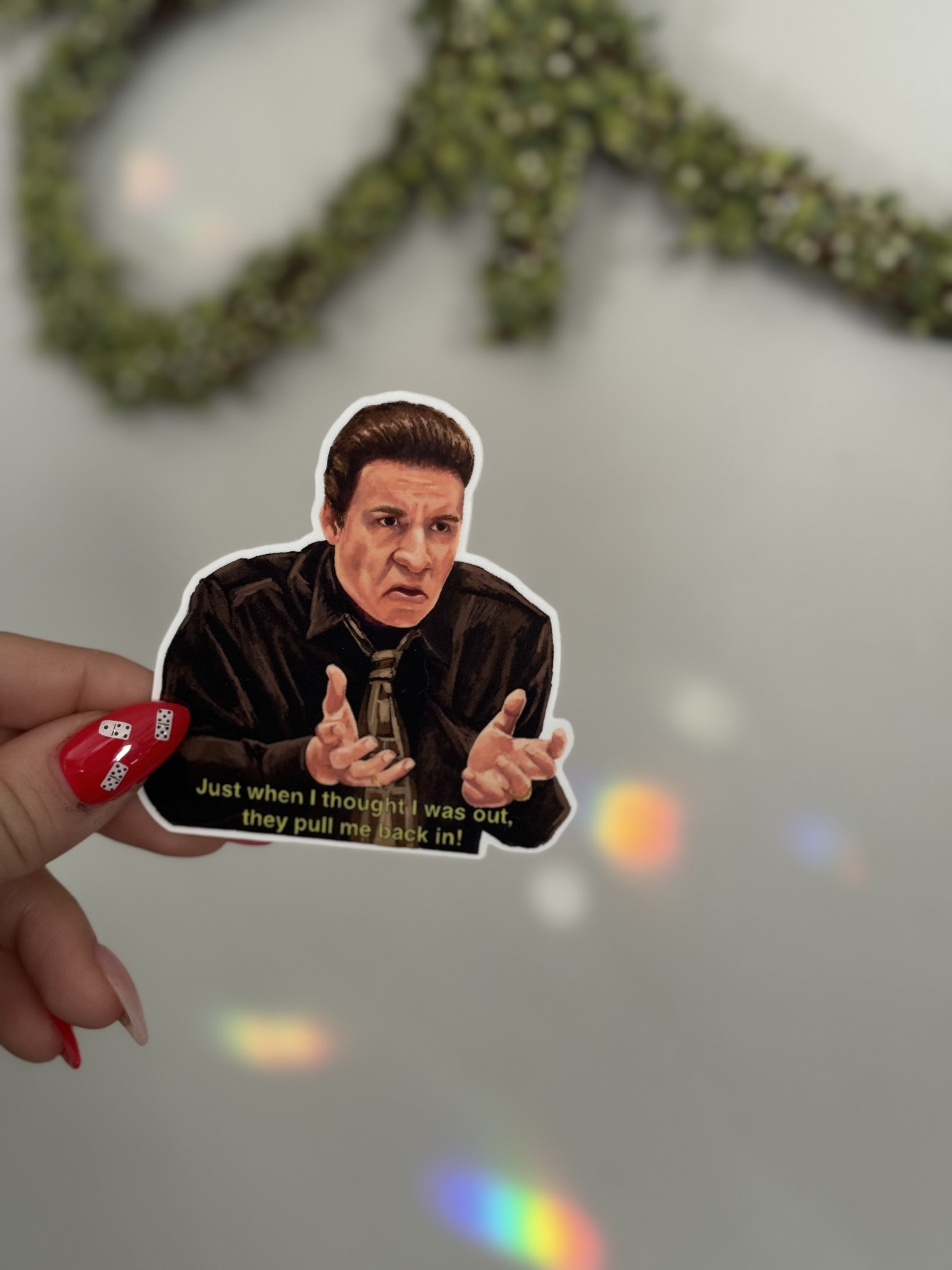 The Sopranos Silvio Dante Vinyl Sticker - Premium Decal for Laptops, Cars & Water Bottles - Perfect for TV Show Fans & Collectors