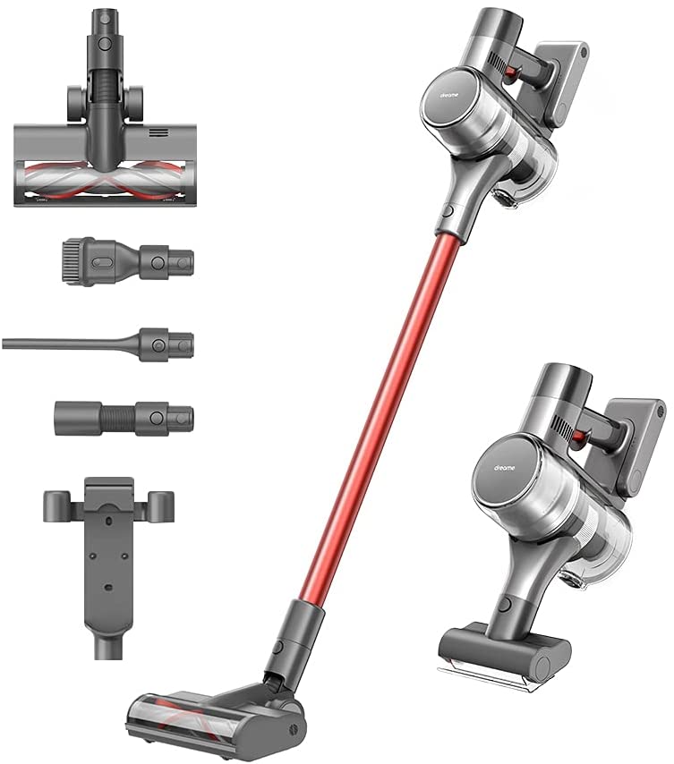Dreame T20 Cordless Stick Vacuum Cleaner - Powerful 150AW Suction, 60min Runtime, Lightweight for Hardwood Floors & Carpets | Perfect for Pet Hair, Home Cleaning & Quick Pickup