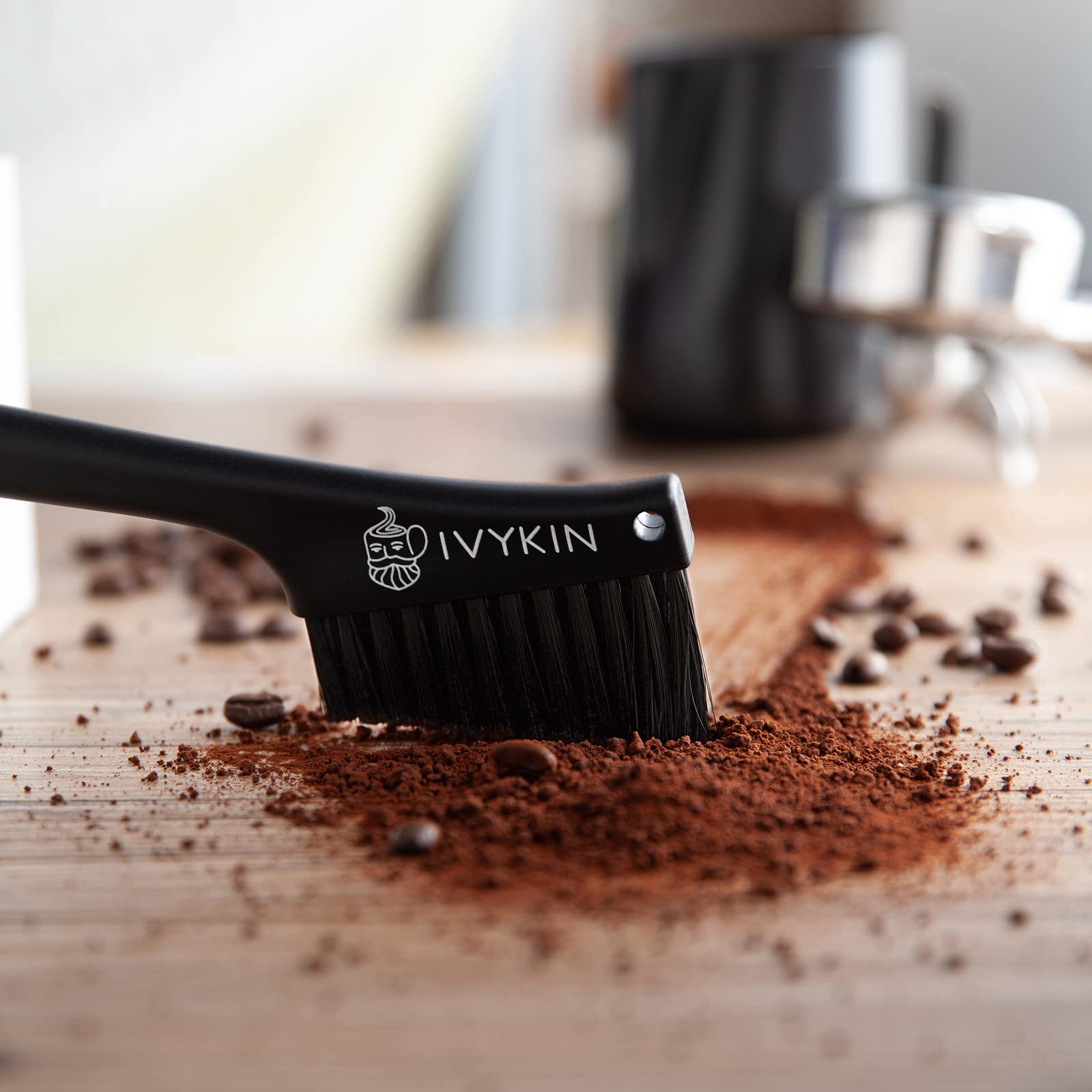 Premium Coffee Machine Cleaning Brush - Espresso Grinder Brush for Barista & Home Use - Perfect for Cleaning Coffee Beans, Grinders & Kitchen Tools - Essential Coffee Accessories for Home & Cafe Use
