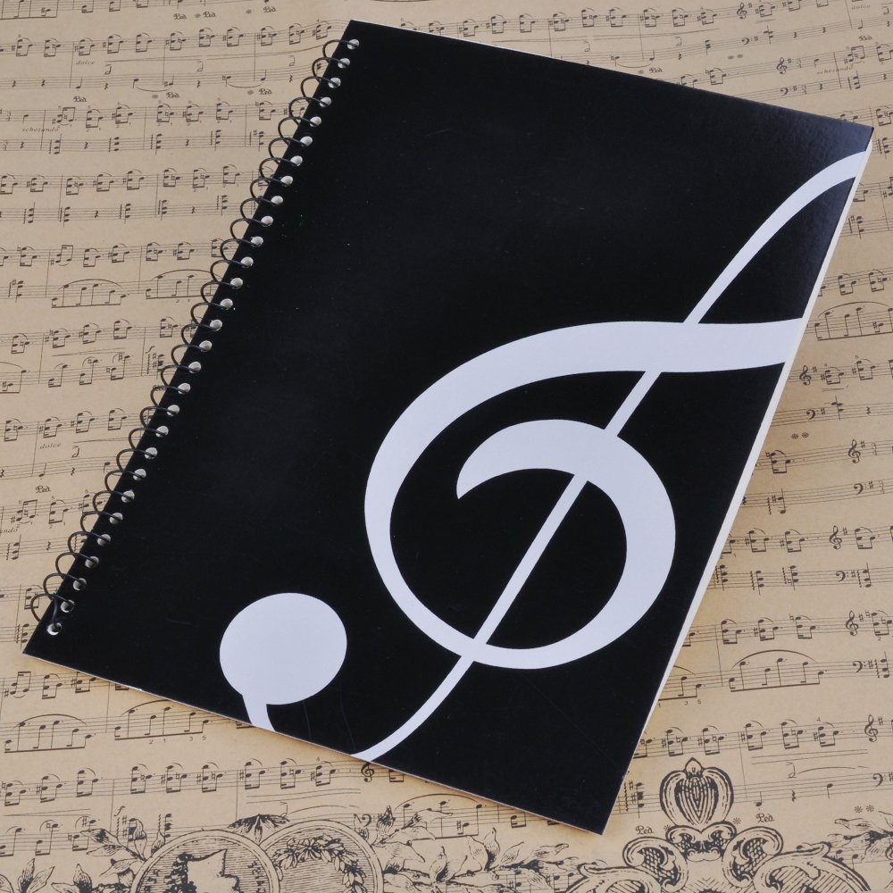 Blank Sheet Music Notebook 100 Pages - Professional Staff Paper for Composing, Songwriting & Music Theory - Perfect for Piano, Guitar & Violin Practice