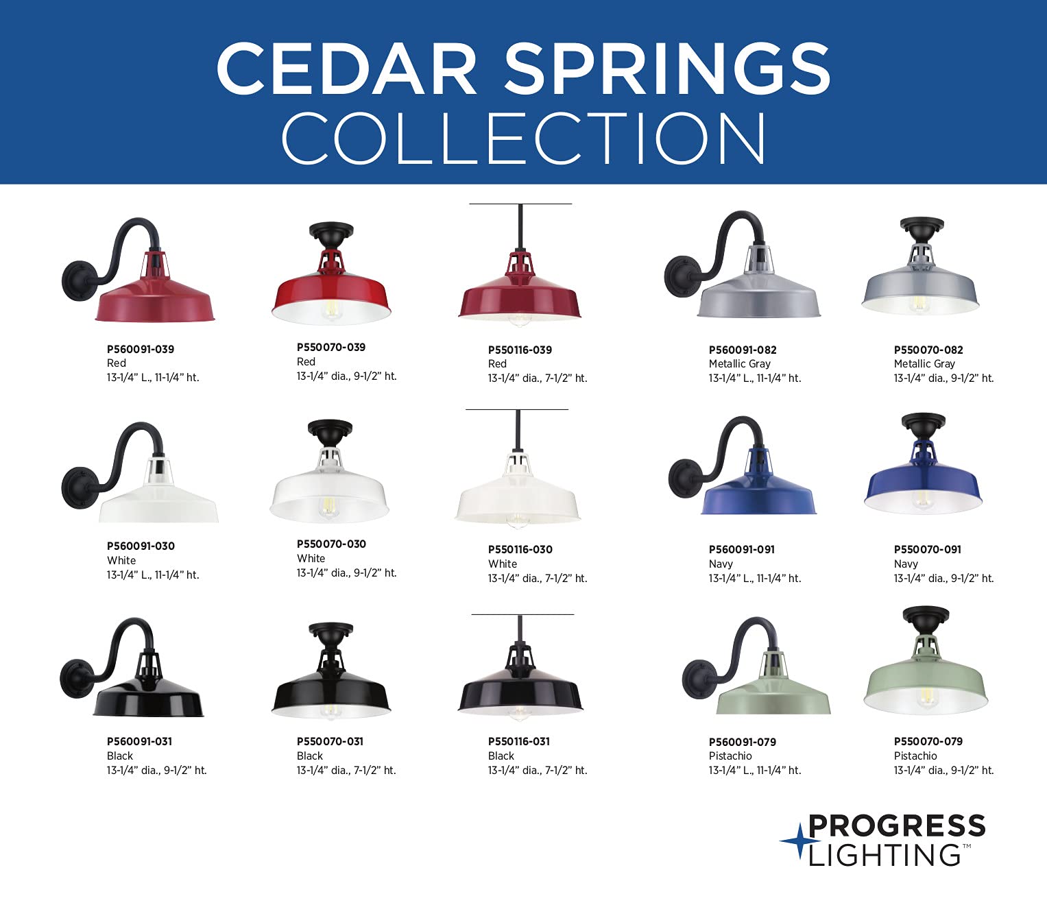 Progress Lighting Cedar Springs 1-Light Farmhouse Outdoor Semi-Flush Mount Ceiling Light - Gloss Black, 9.5x13.25x13.25 Inches - Rustic Porch, Patio & Entryway Lighting for Country Homes