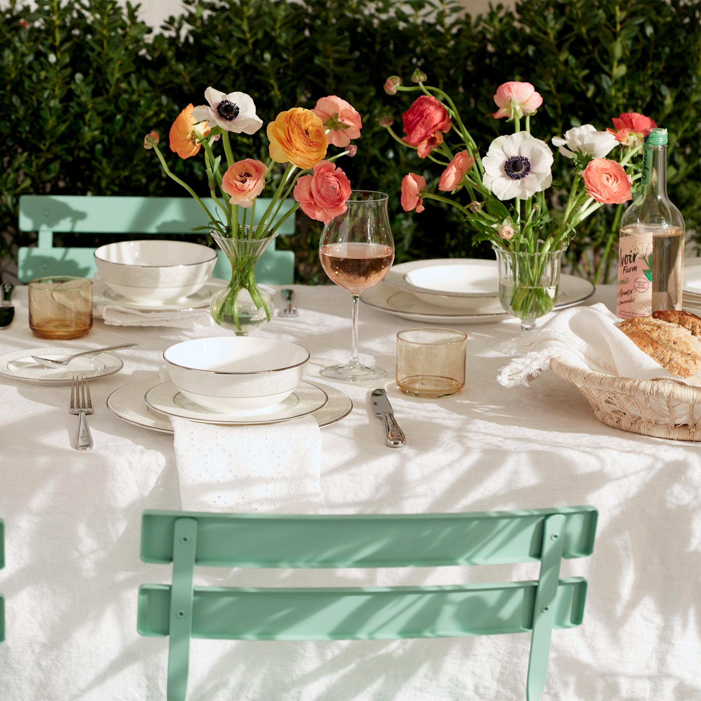 Opal Innocence 5-Piece Dinnerware Set - Elegant Tableware for Formal Dining & Special Occasions