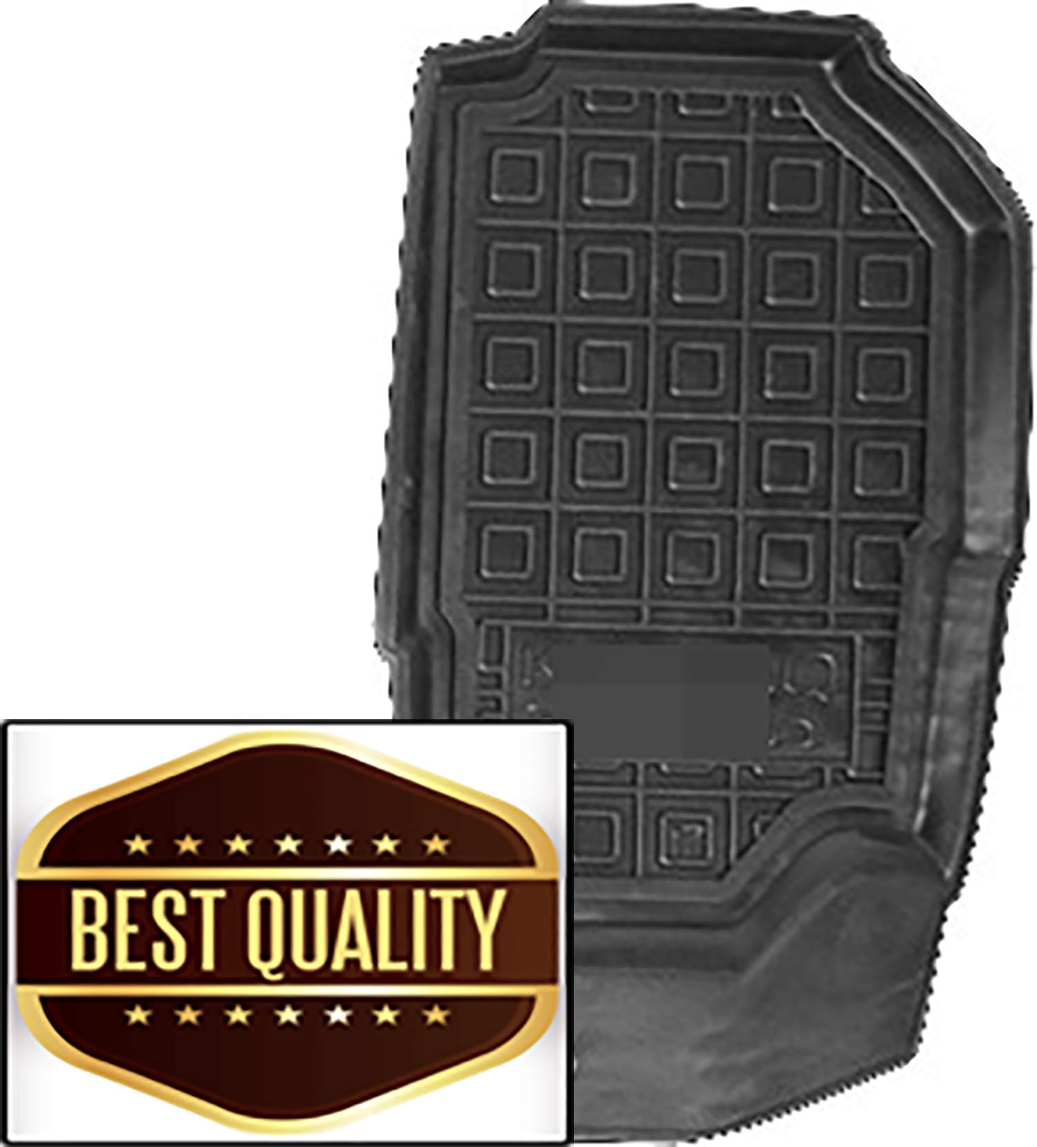 Premium Custom Fit All-Weather Floor Liners - 7-Piece Black Rubber Car Mats Set for Skoda Kodiaq (2017-2019) | 1st, 2nd & 3rd Row Protection | Waterproof & Durable for Winter, Rain & Mud | Perfect for SUVs, Family Trips & Outdoor Adventures