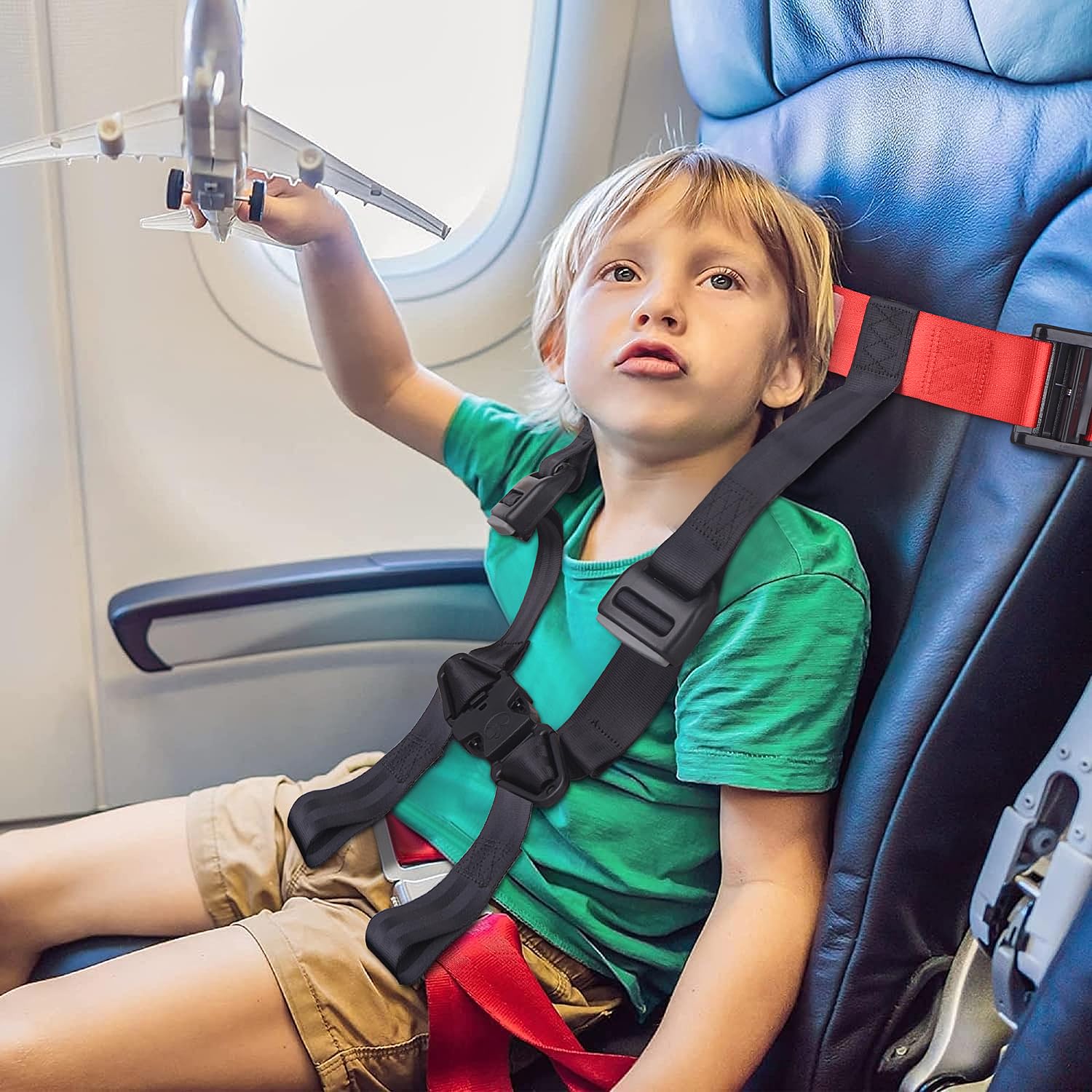 Kids Airplane Safety Harness - Adjustable Child Travel Restraint for Toddlers on Flights - Perfect for Long-Haul Travel & In-Flight Safety
