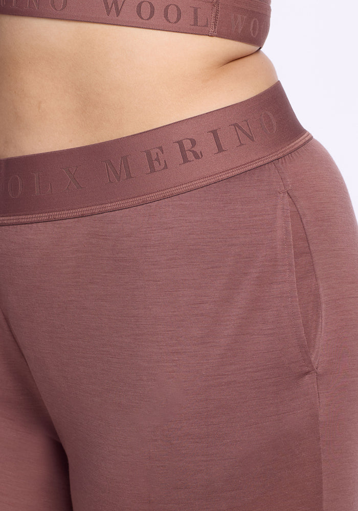 Soft & Comfortable Maya Lounge Pants in Nutmeg - Perfect for Relaxing at Home, Yoga, and Casual Wear