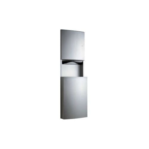 Bobrick B-43944 ConturaSeries Stainless Steel Paper Towel Dispenser with Waste Receptacle - Ideal for Restrooms, Kitchens & Commercial Spaces