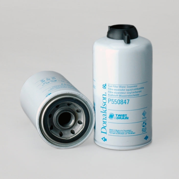 High-Performance Spin-On Fuel Filter with Water Separator - Compatible with Diesel & Gas Engines - Ideal for Trucks, Boats, and Heavy Equipment