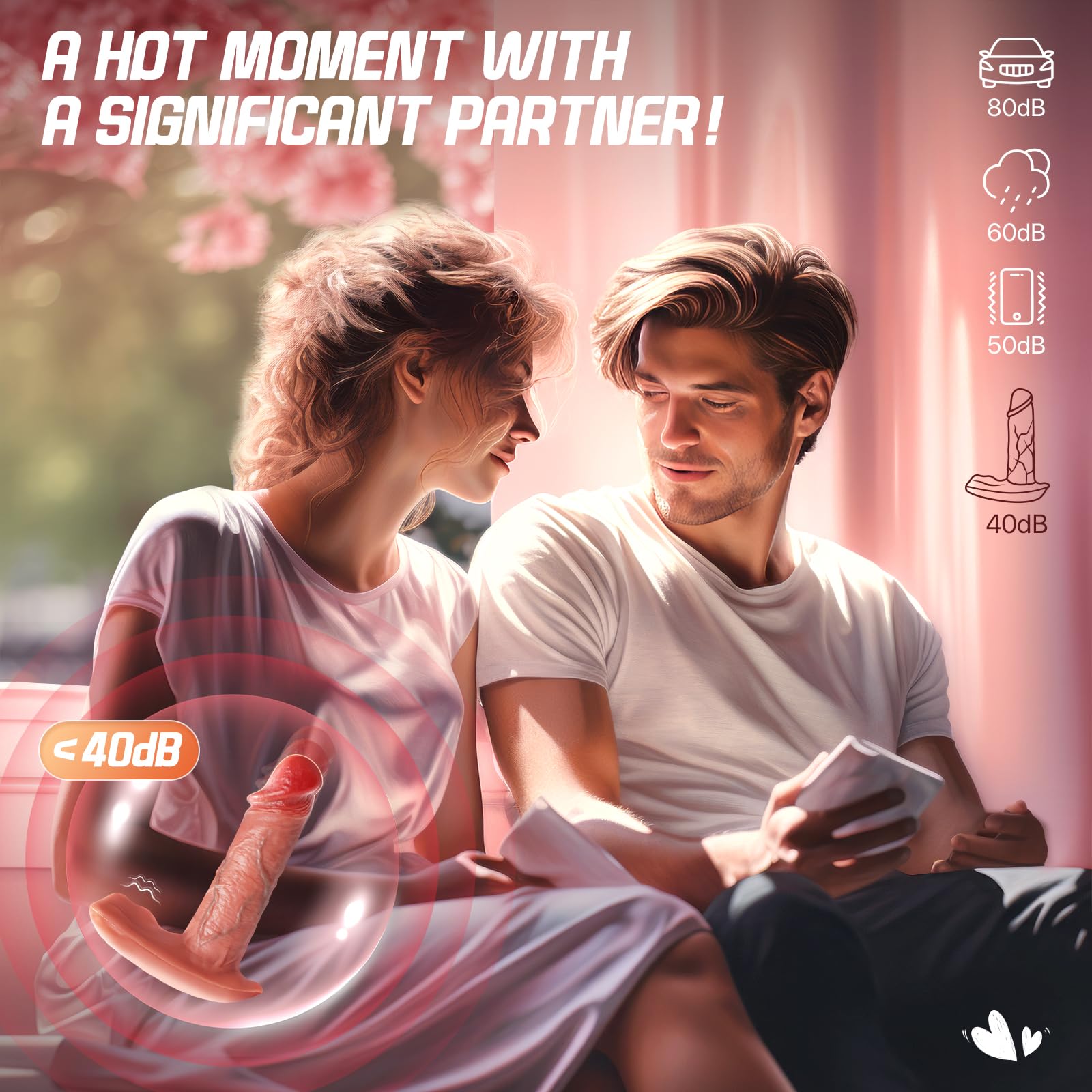 7-Speed Wearable Vibrating Thrusting Dildo - Rechargeable Clitoral & Anal Stimulator for Women | Hands-Free Adult Sex Toy for Couples Play, Solo Pleasure & BDSM Exploration