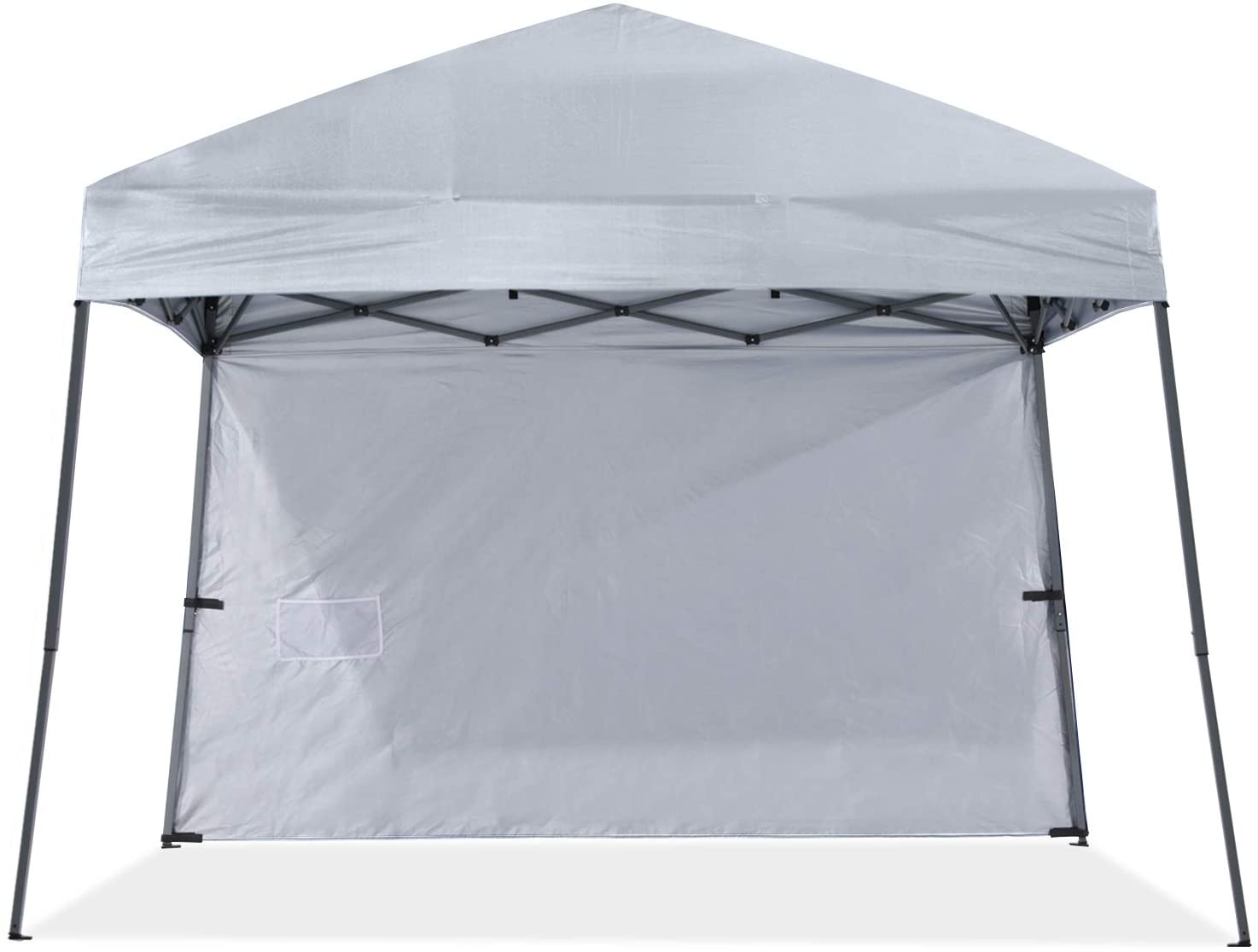 ABCCANOPY 10x10/8x8 Outdoor Slant Leg Canopy Tent with Sun Wall - Portable Beach Camping Shelter for Picnics, Backyard Parties & Outdoor Events