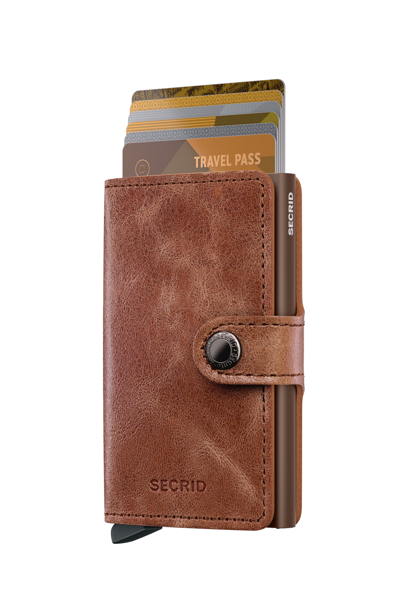 SECRID Vintage Leather Mini Wallet for Women & Men - RFID Blocking Slim Card Holder - Perfect for Travel, Business & Everyday Use