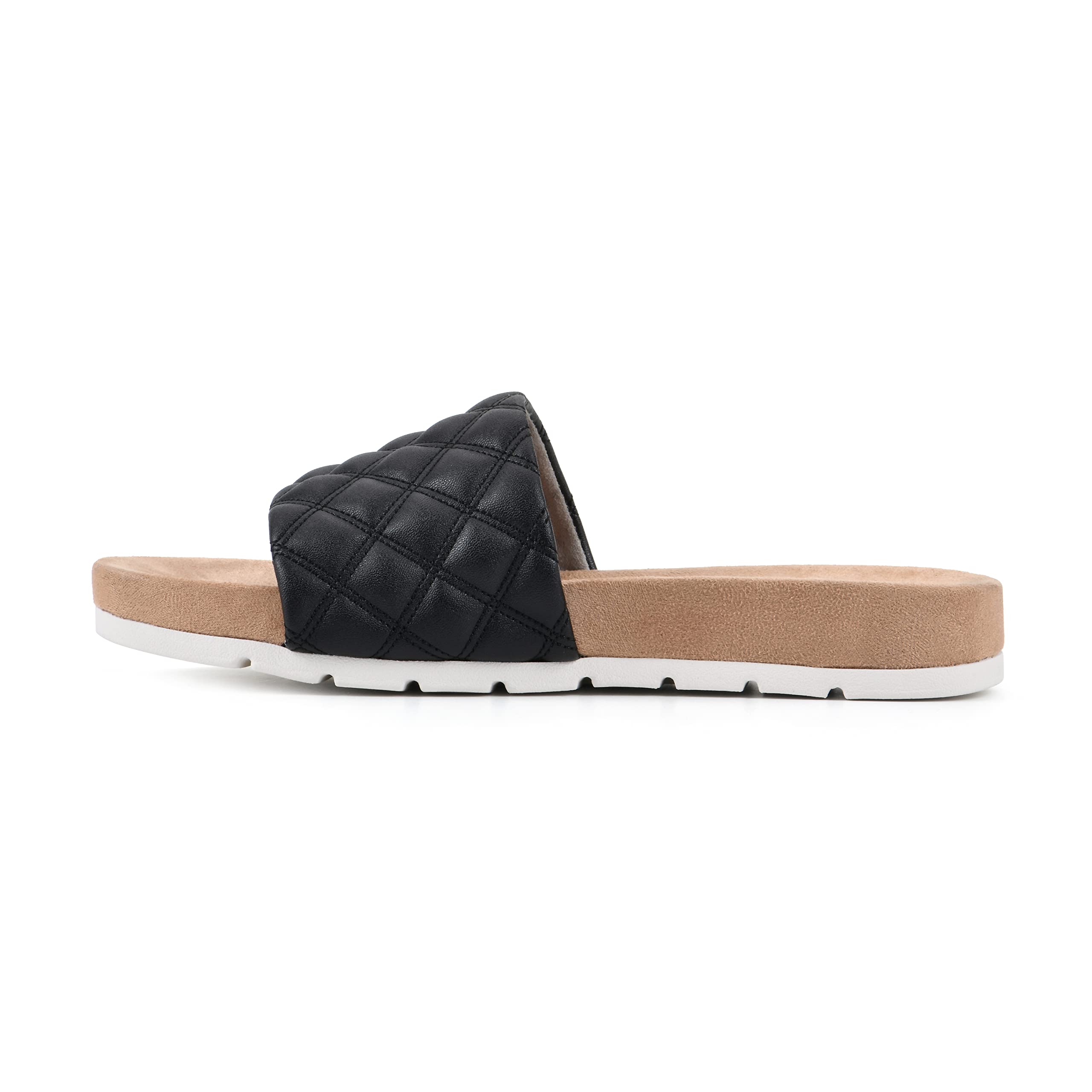 White Mountain Tiptop Women's Slide Sandals - Comfortable for Beach & Home