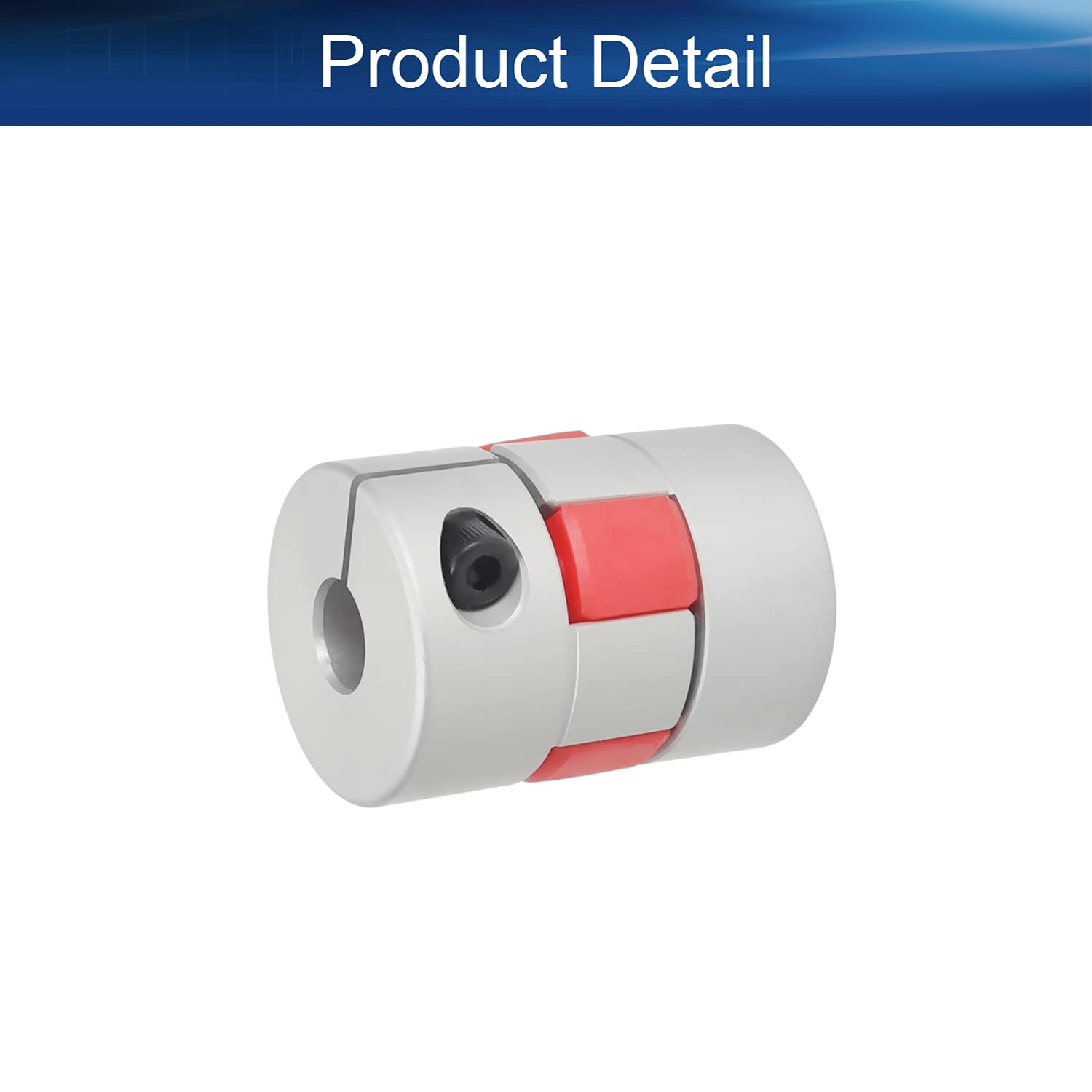 8mm to 10mm Flexible Aluminum Shaft Coupling D25 L35 Connector - Plum Coupler for 3D Printer, CNC Machine & Servo Stepped Motor | High Precision Motion Control for DIY Robotics and Automation Projects
