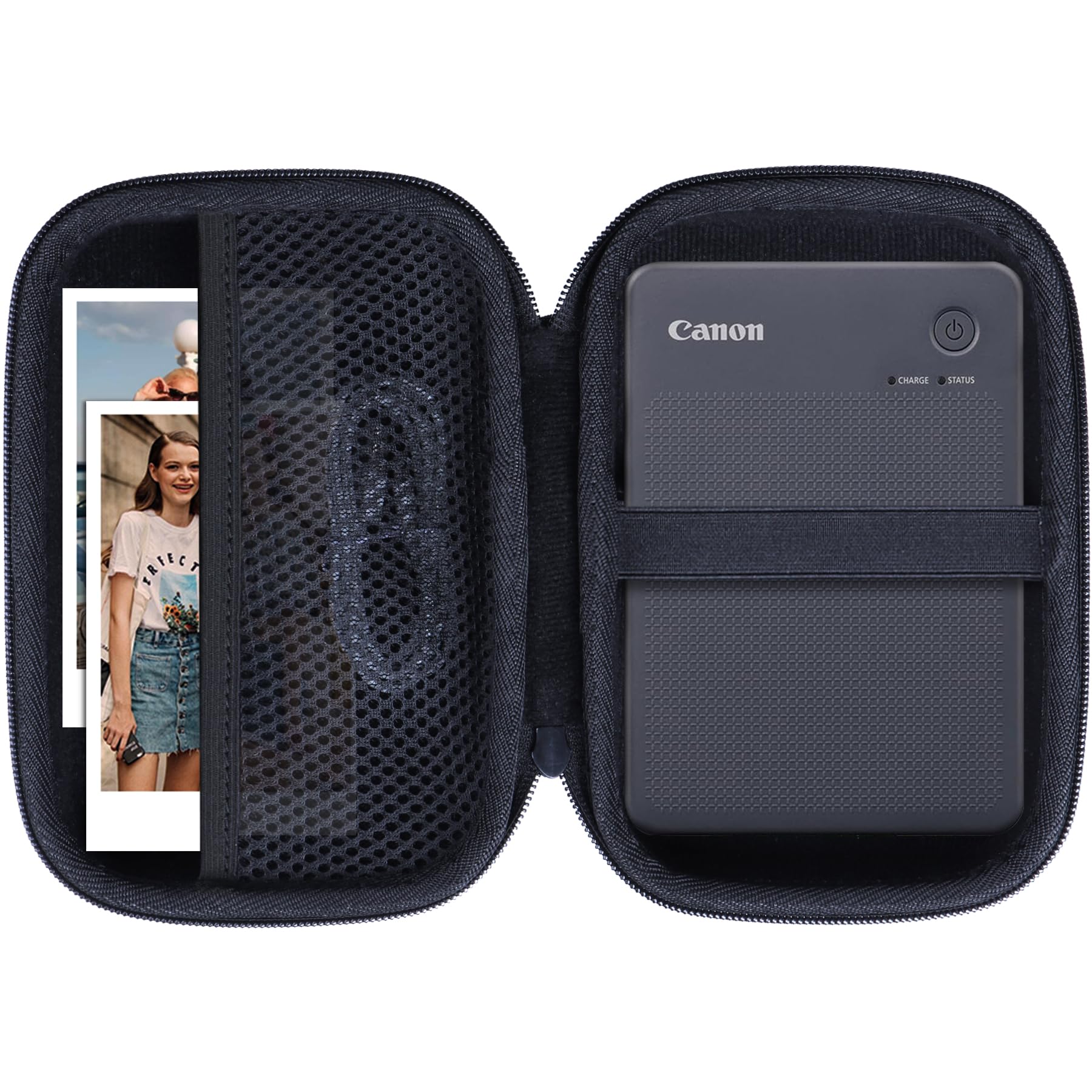 Canon SELPHY QX20 & QX10 Compact Photo Printer Storage Case - Dark Gray Protective Cover for Travel & Home Use