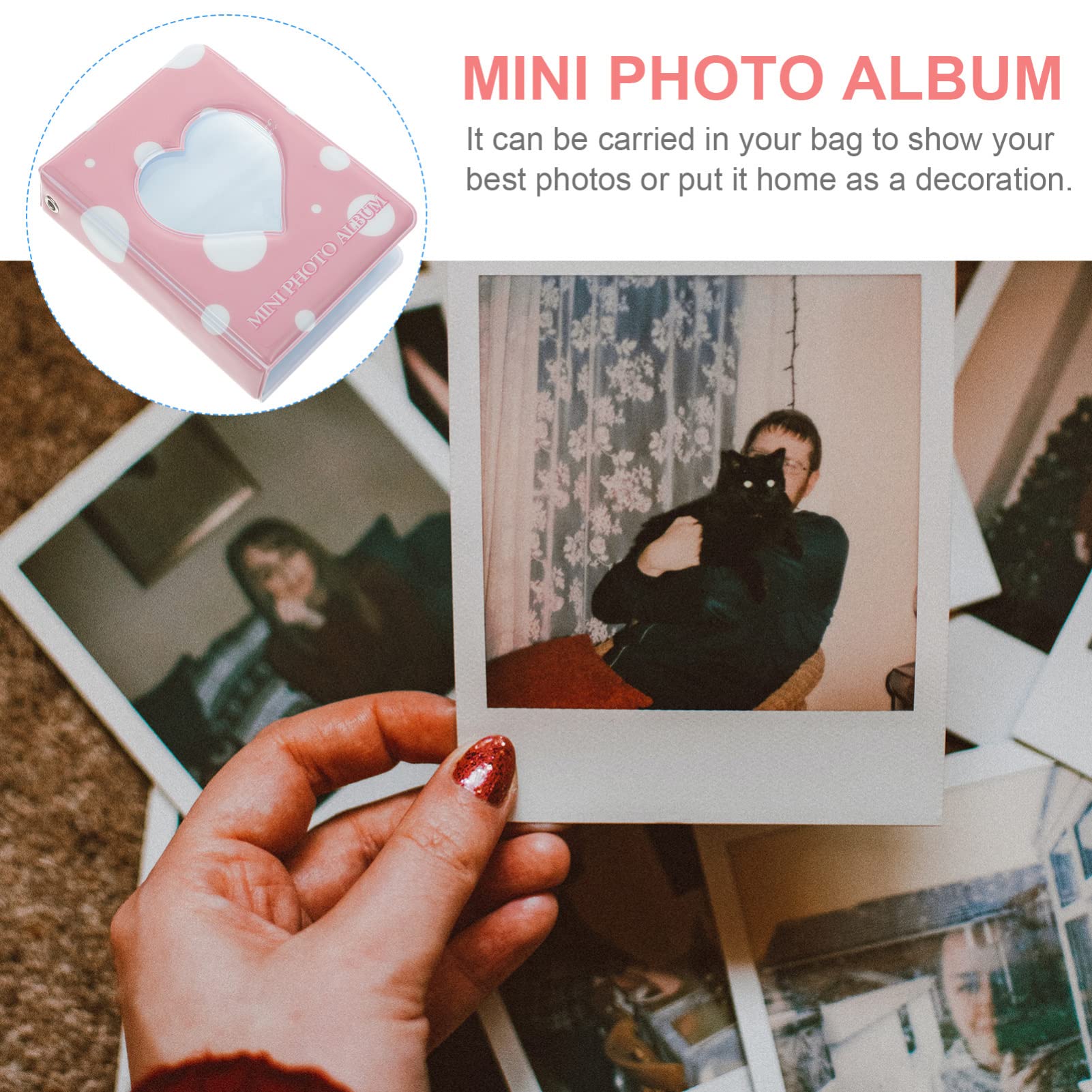 Housoutil 3-Piece PVC Photo Album Set - Portable Mini Picture Binder for Photocards, Business Cards & Stamps | Memory Keeper, Guestbook & Child's First Album | Perfect for Scrapbooking, Collectibles & Party Favors