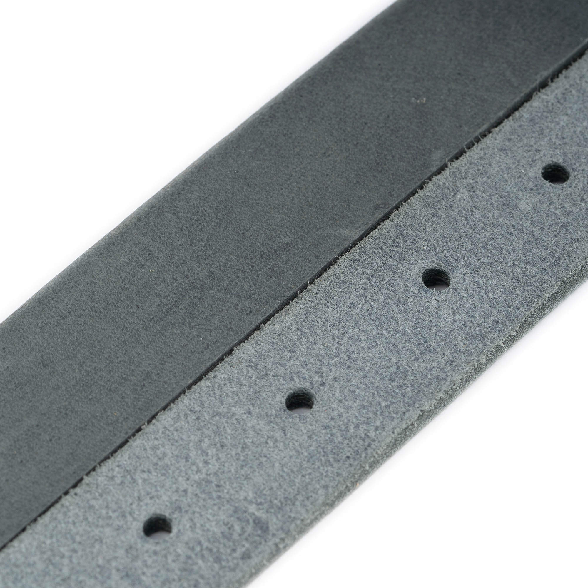 2.5 cm Gray Soft Leather Belt Replacement Strap for Ferragamo Buckles - Perfect for Dress Pants, Suits & Formal Occasions