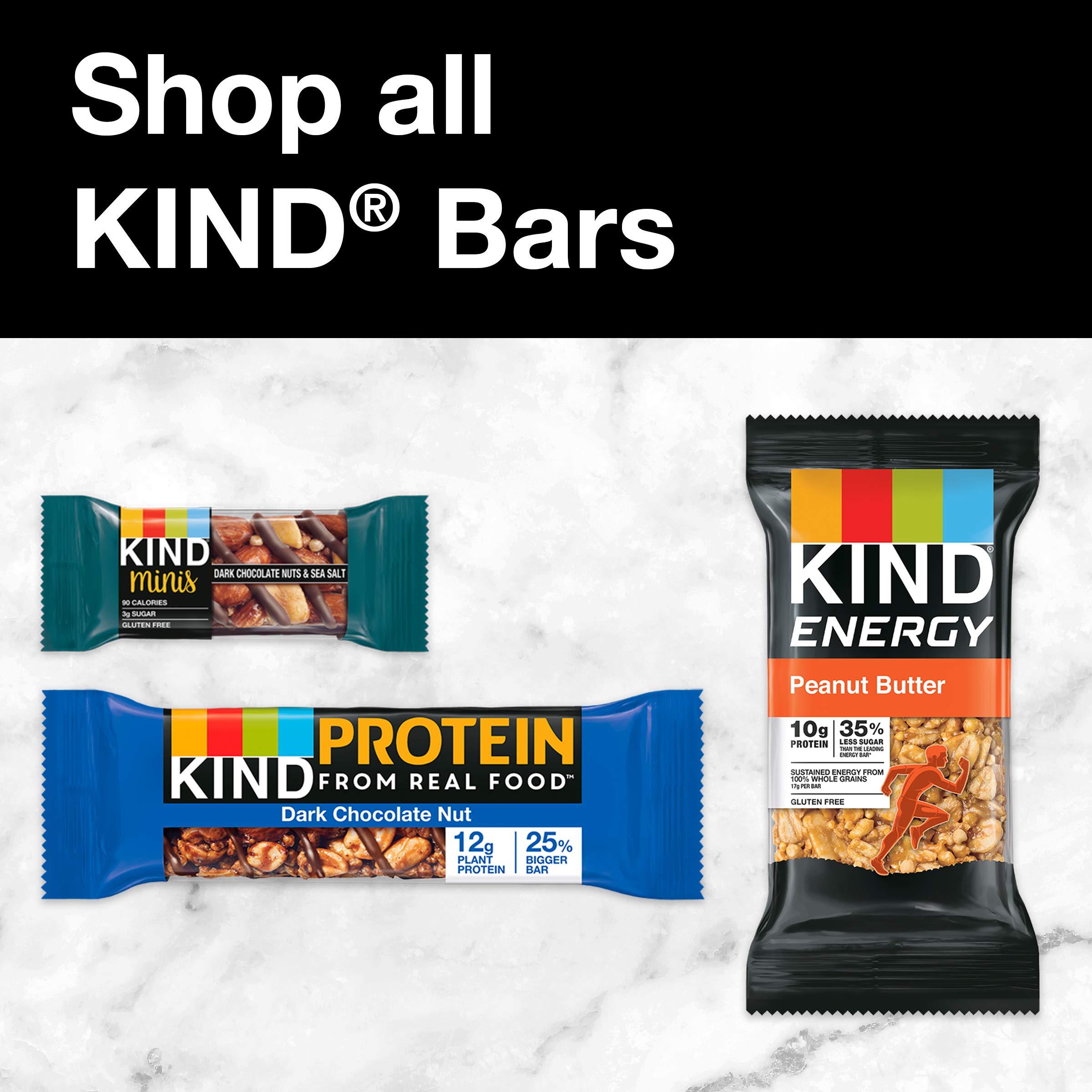 KIND Bars, Dark Chocolate Mocha Almond - Healthy Gluten Free Snacks with 5g Protein & Low Sugar (12 Count) | Perfect for On-the-Go Breakfast, Office Snacks & Post-Workout Energy Boost