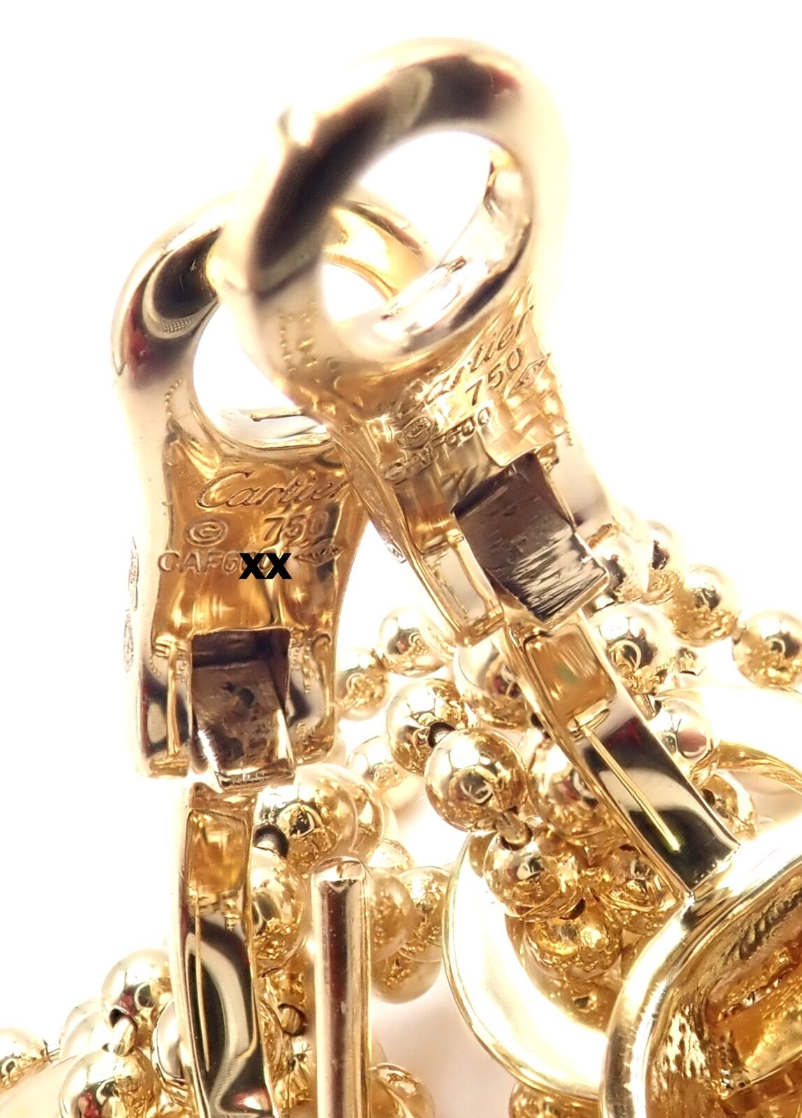 Authentic Cartier Panther Panthere 18k Gold Diamond Tsavorite Onyx Earrings | Luxury Jewelry for Women | Perfect for Weddings, Parties & Special Occasions