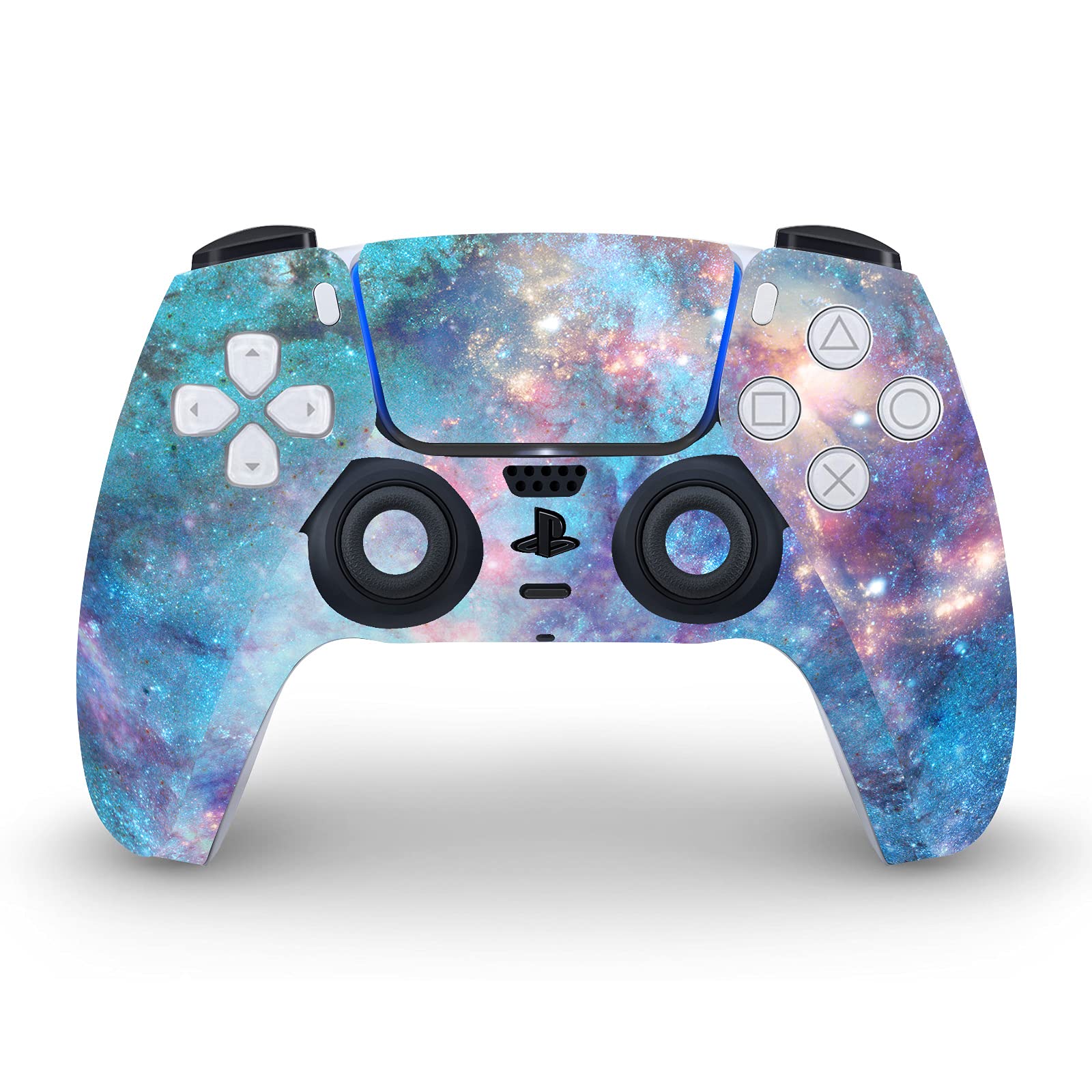 Officially Licensed Barruf Abstract Space 2 Art Vinyl Skin Cover for Sony PS5 Disc Edition & DualSense Controller - Durable Protection with Unique Gaming Design for Playstation 5 Console & Accessories - Perfect for Gamers, Collectors, and Home Entertainment Setups