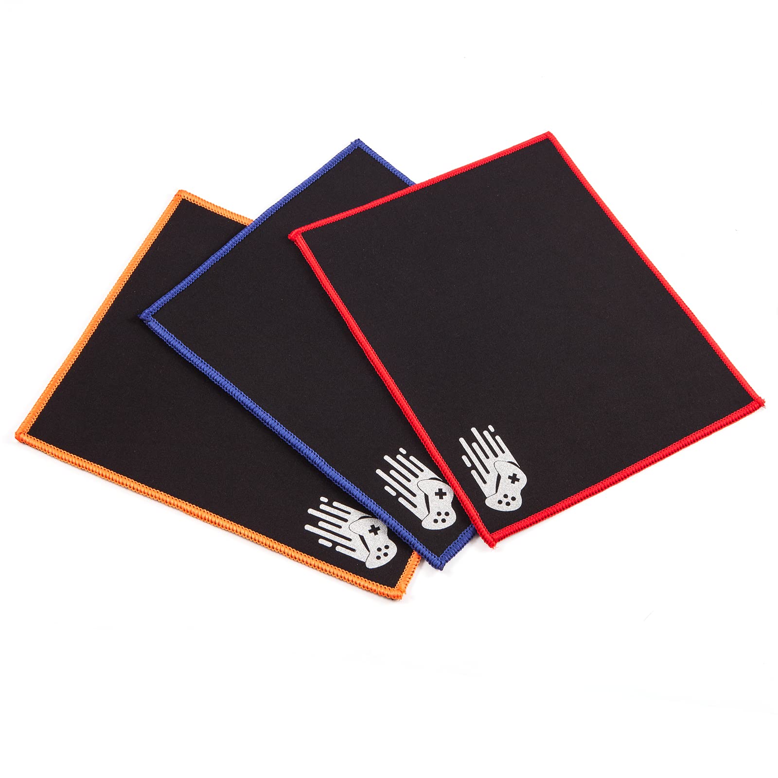 3 Pack Gaming Mouse Pad Set - Non-Slip Rubber Base, Black Rectangle Mouse Mat for Computer, Laptop & Office Desk | Perfect for Gamers, Work & Home Use