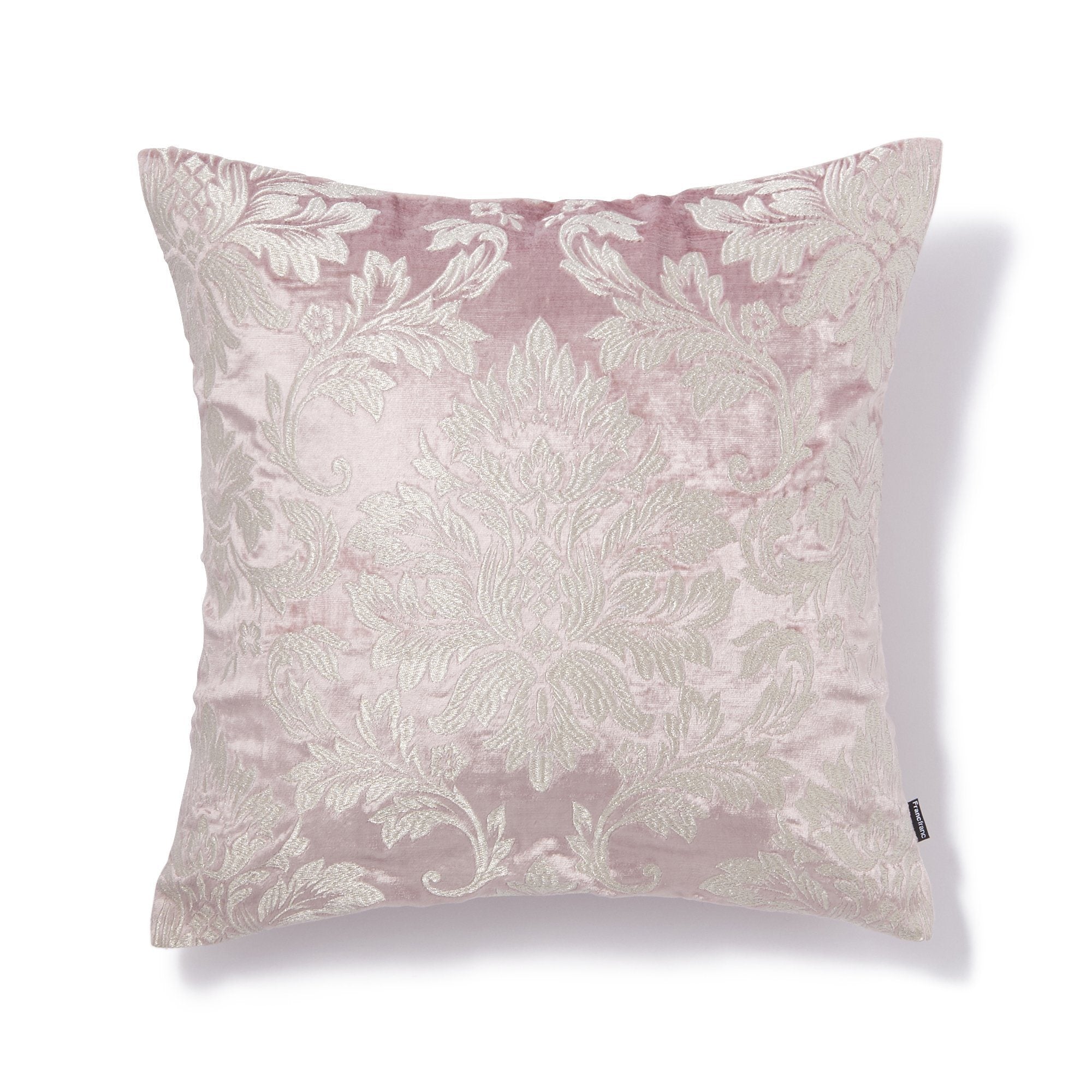 Charlesen Light Pink & Silver Cushion Cover - Soft Decorative Pillow Case for Sofa, Bed, Living Room