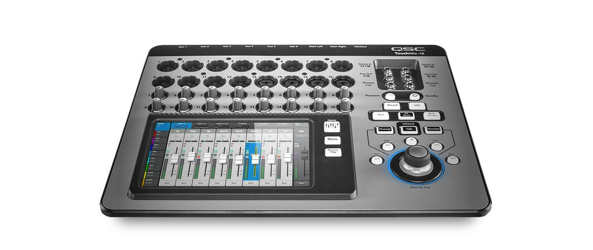 Touch Mix 16 - Professional Digital Audio Mixer with 16 Channels, USB Interface for Live Sound & Studio Recording | Perfect for DJs, Musicians, Podcasters & Home Studios