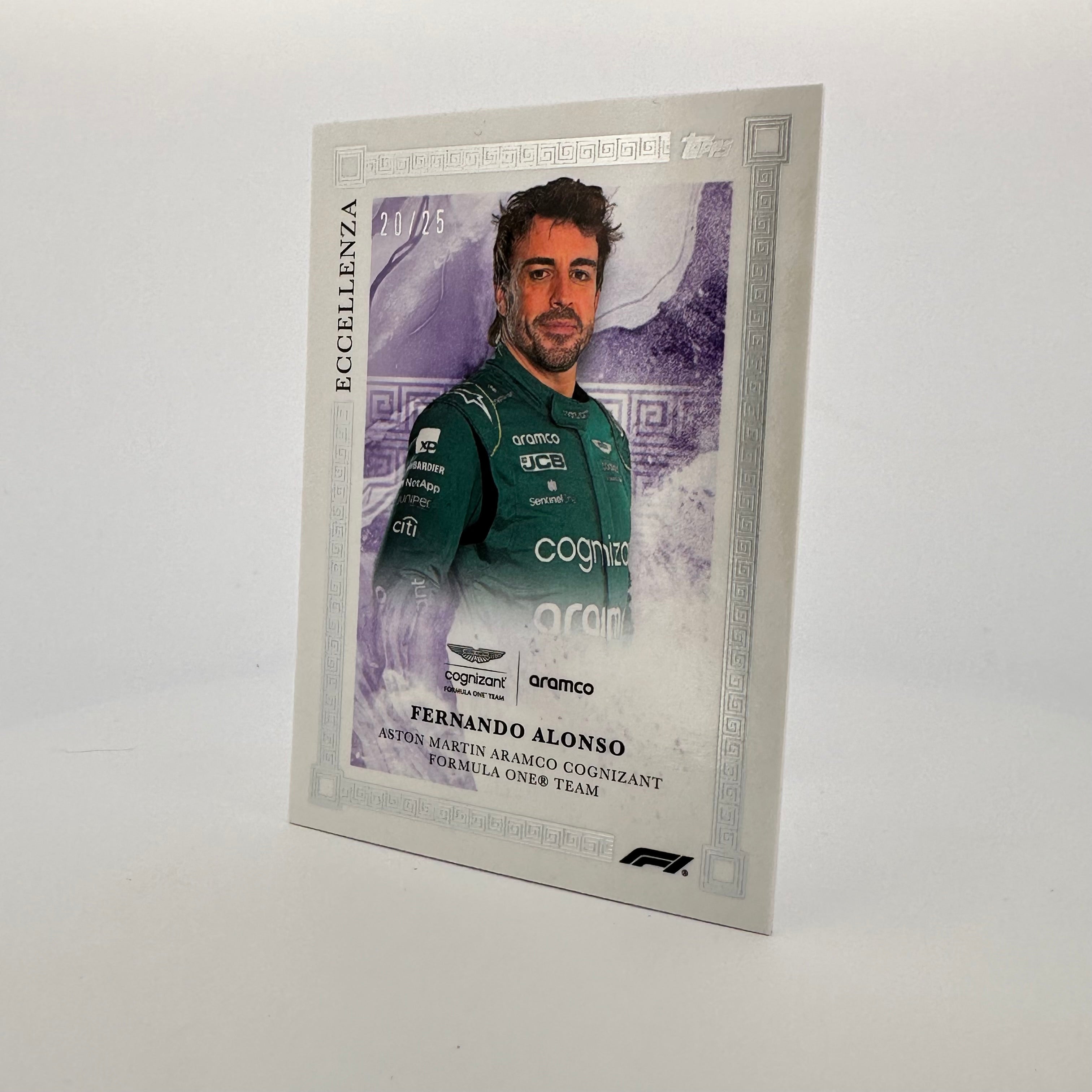 2023 Fernando Alonso Eccellenza Purple 20/25 - Limited Edition Collectible for F1 Fans, Home Decor & Office Display