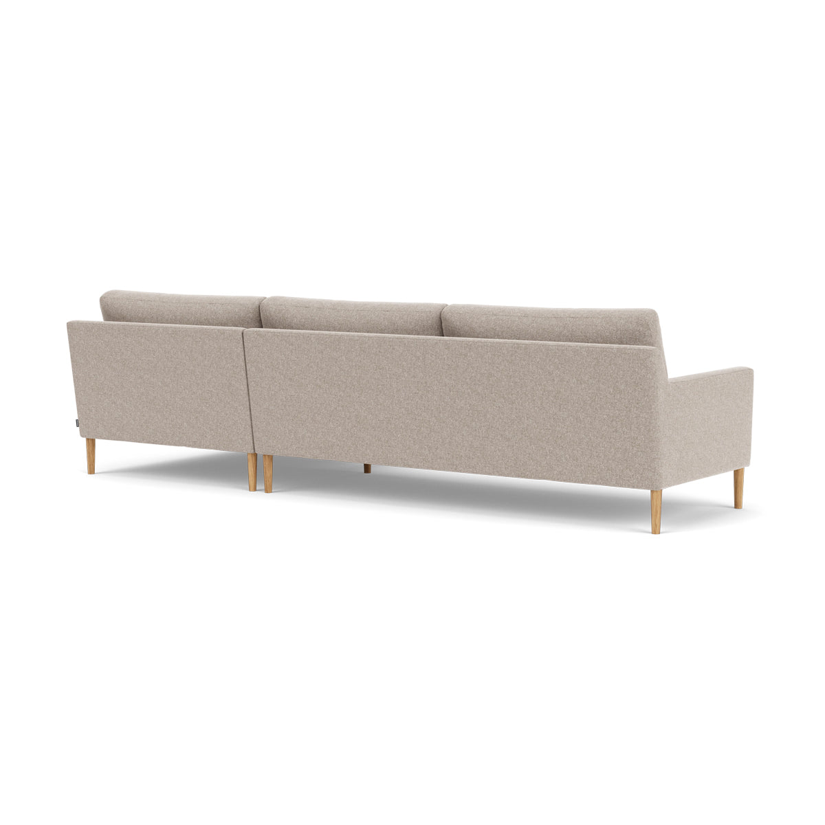 Astha Fabric Right Chaise Sofa - Modern Upholstered Sectional Couch for Living Room, Lounge & Small Spaces