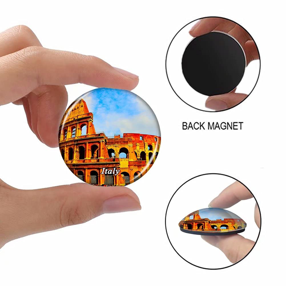 Italy Colosseum Rome Fridge Magnet - Strong Refrigerator Sticker, Decorative Travel Souvenir Gift for Tourists & City Lovers | Perfect for Home, Office & Travel Memories