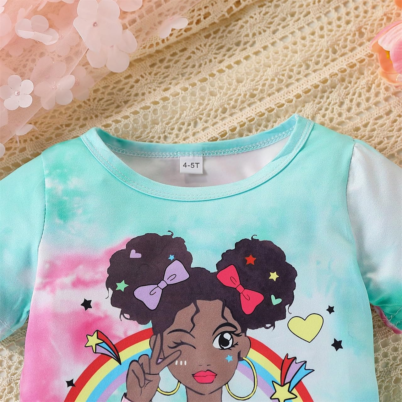 Toddler Girl Summer Outfits Set - Cute Short Sleeve Graphic Tee & Matching Shorts | Playtime, Beach & Casual Wear